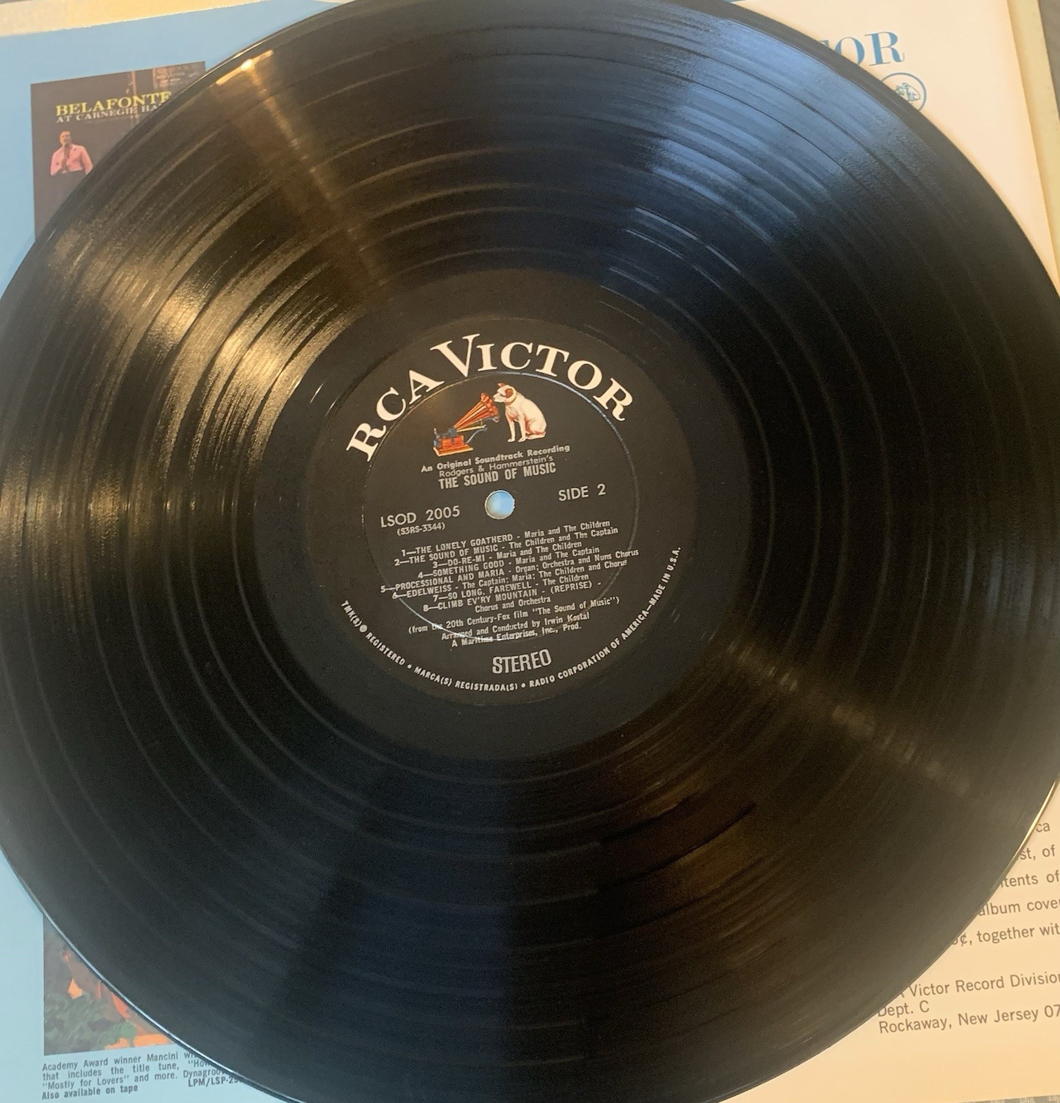 The Sound of Music Soundtrack Vinyl Musical LSOD-2005 Julie Andrews VG TESTED***