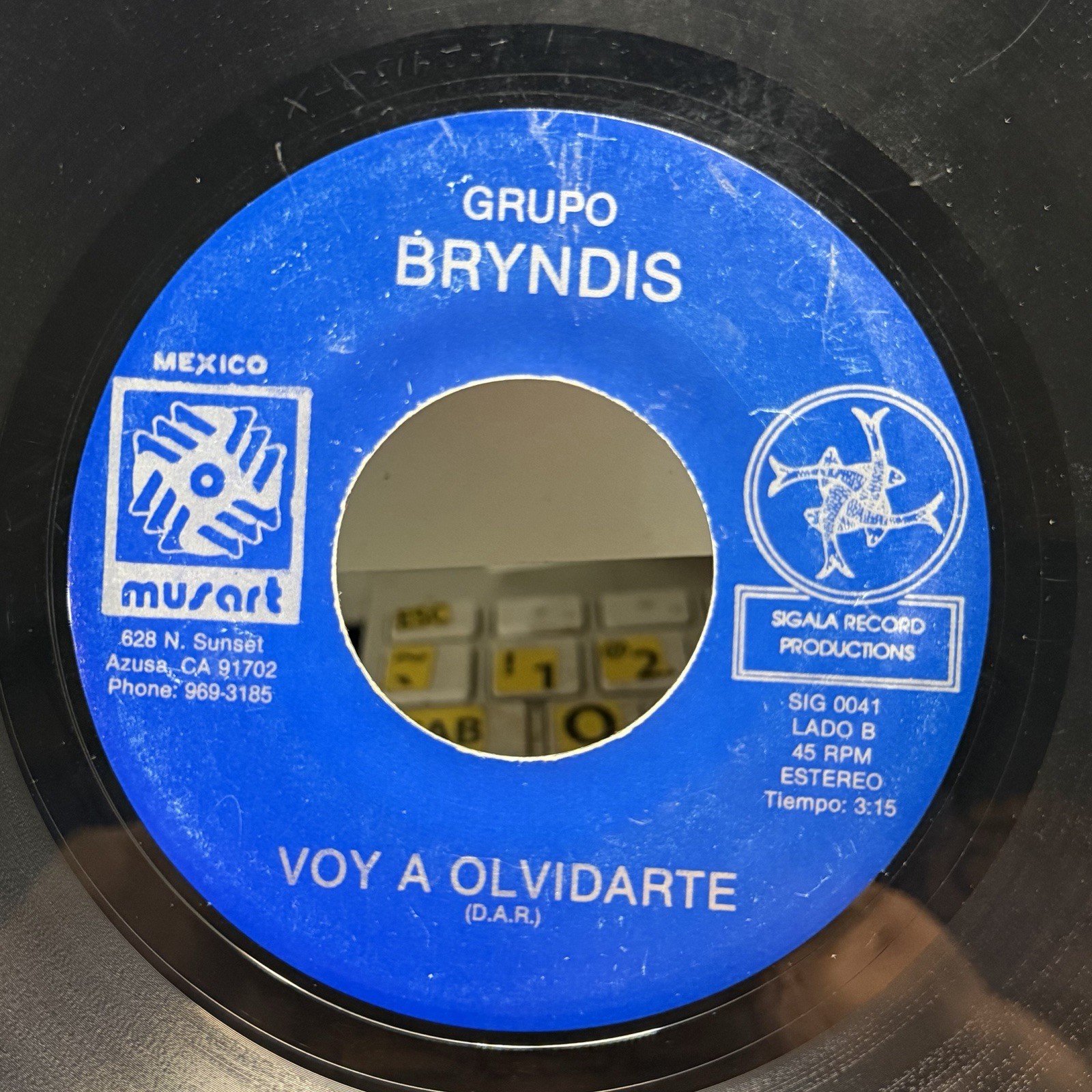 GRUPO Bryndis / Alma Vacía / Vinyl Record 45 Rpm