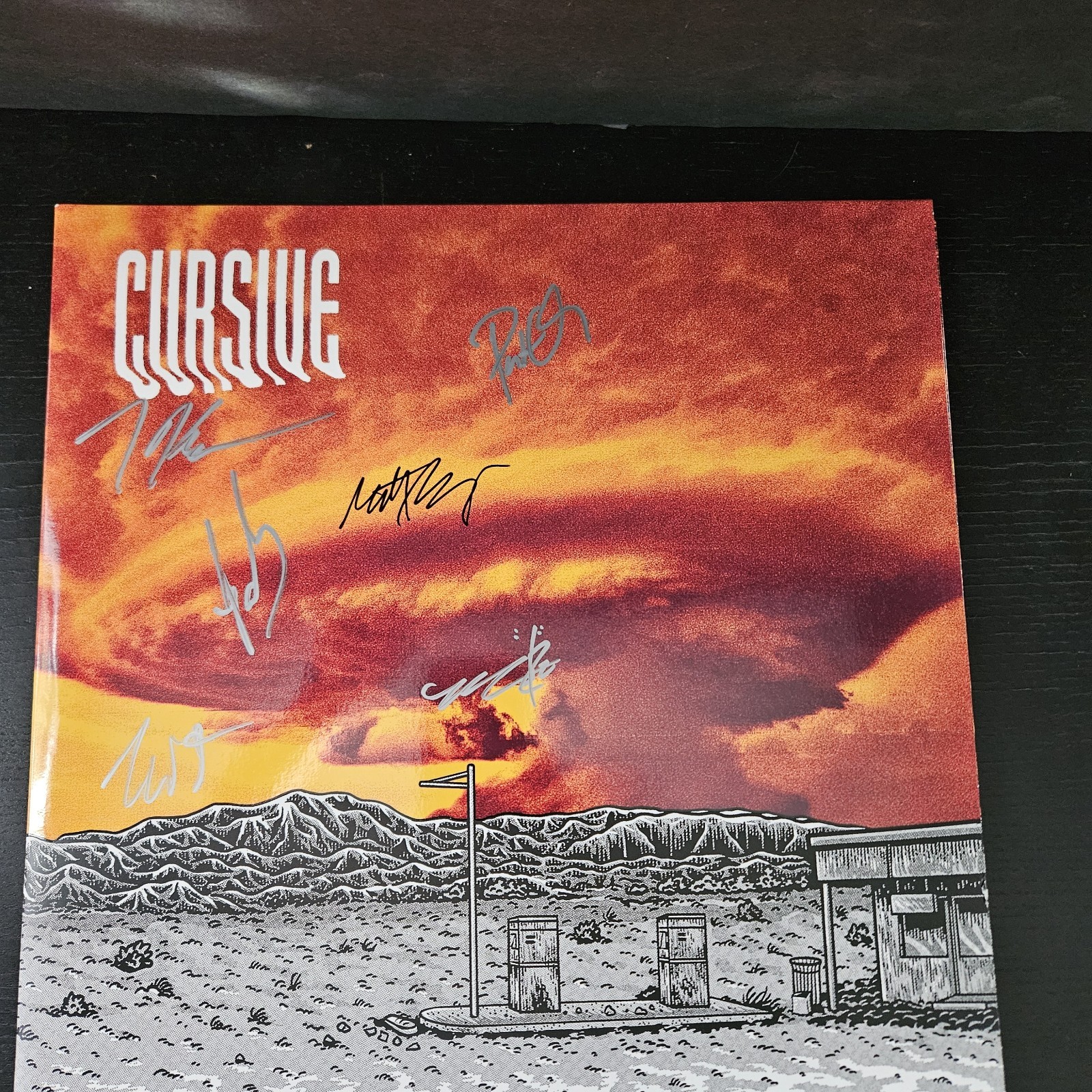 Cursive Signed Autographed Devourer-RED/Black (Record, 2024) Vinyl LP
