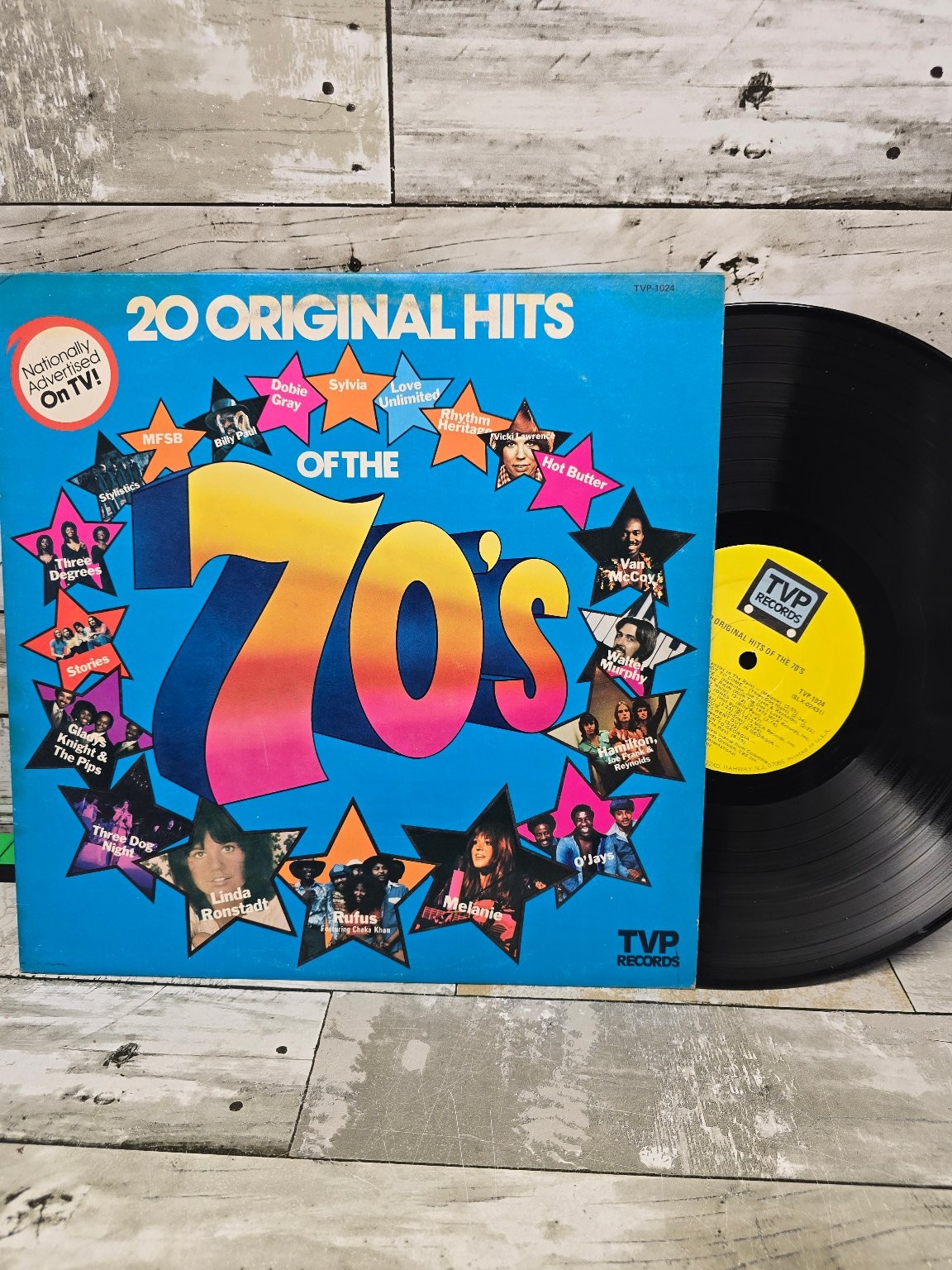 20 Original Hits Of The 70’s LP Record 1977 TVP Records Funk Soul R&B 33 RPM