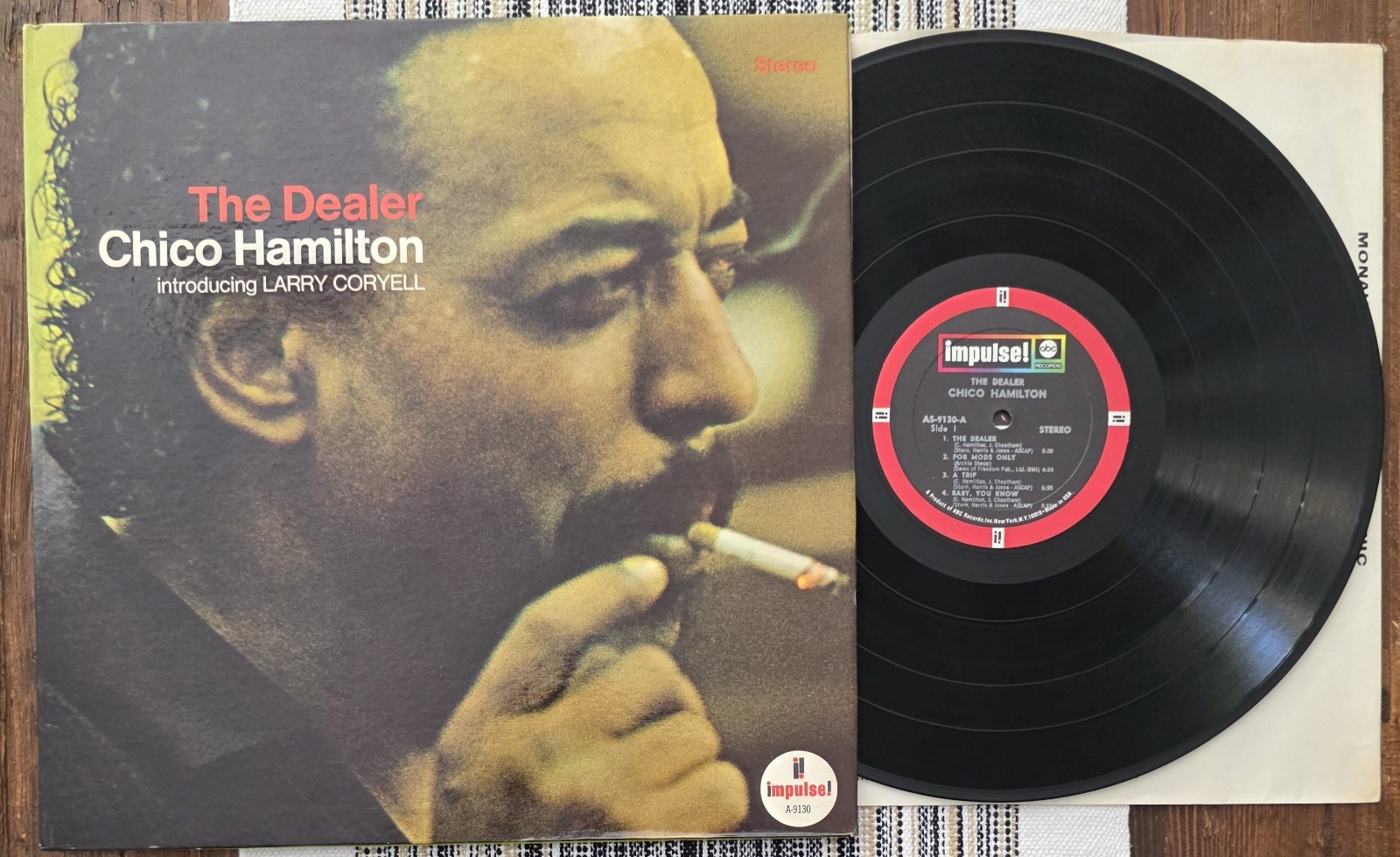 Chico Hamilton The Dealer 1968 Impulse AS-9130 Coryell Vinyl LP Vintage Record