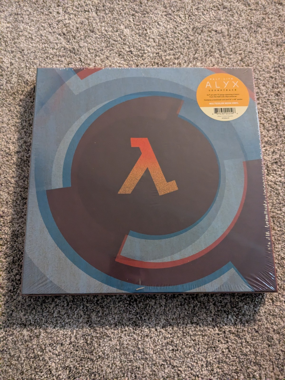 Valve Half-Life Alyx MULTICOLOR NEON 6LP Vinyl Limited Edition of 2000 Box Set