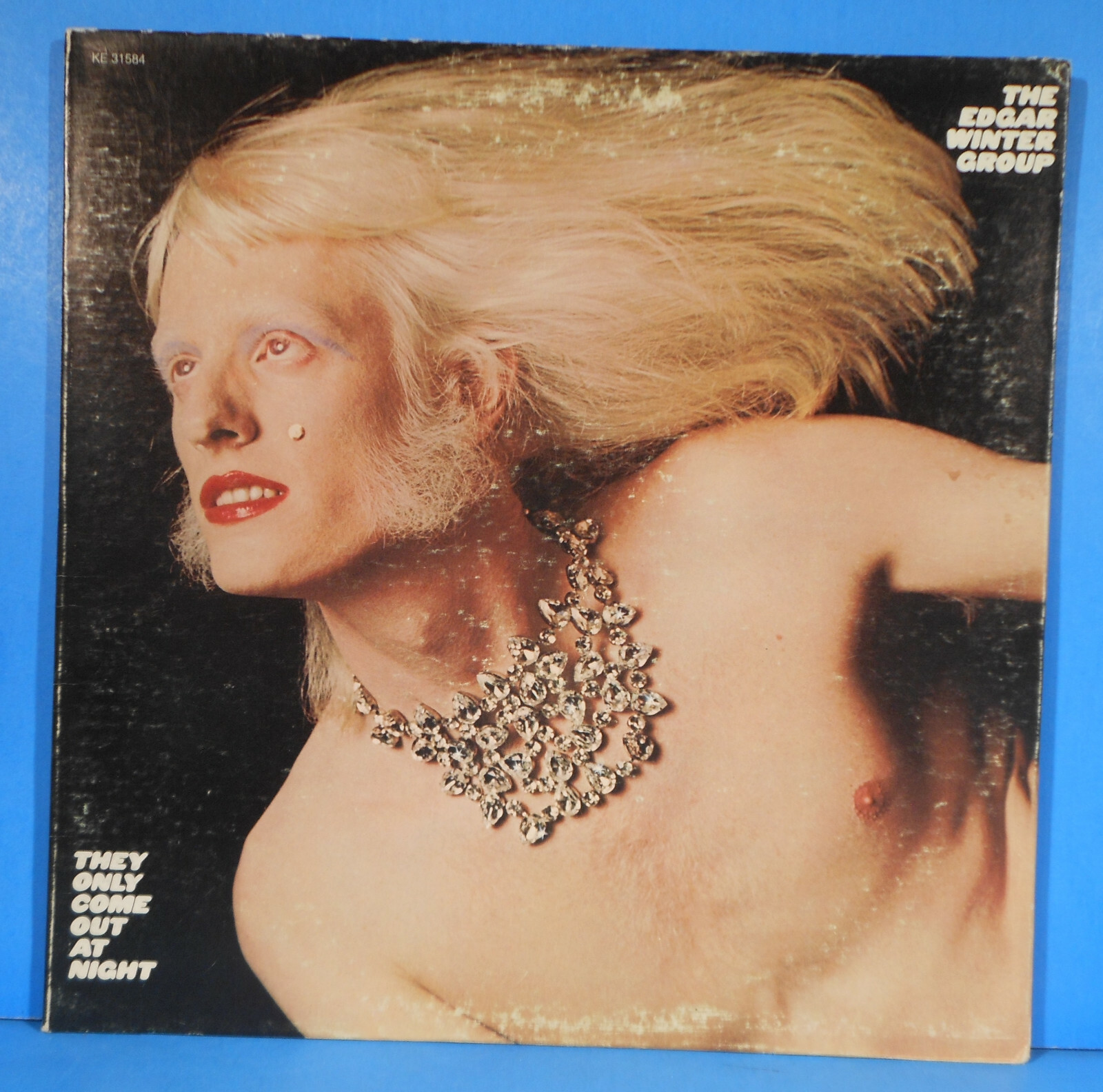 EDGAR WINTER THEY ONLY COME OUT AT NIGHT LP 1972 GREAT CONITION! VG+/VG!!B