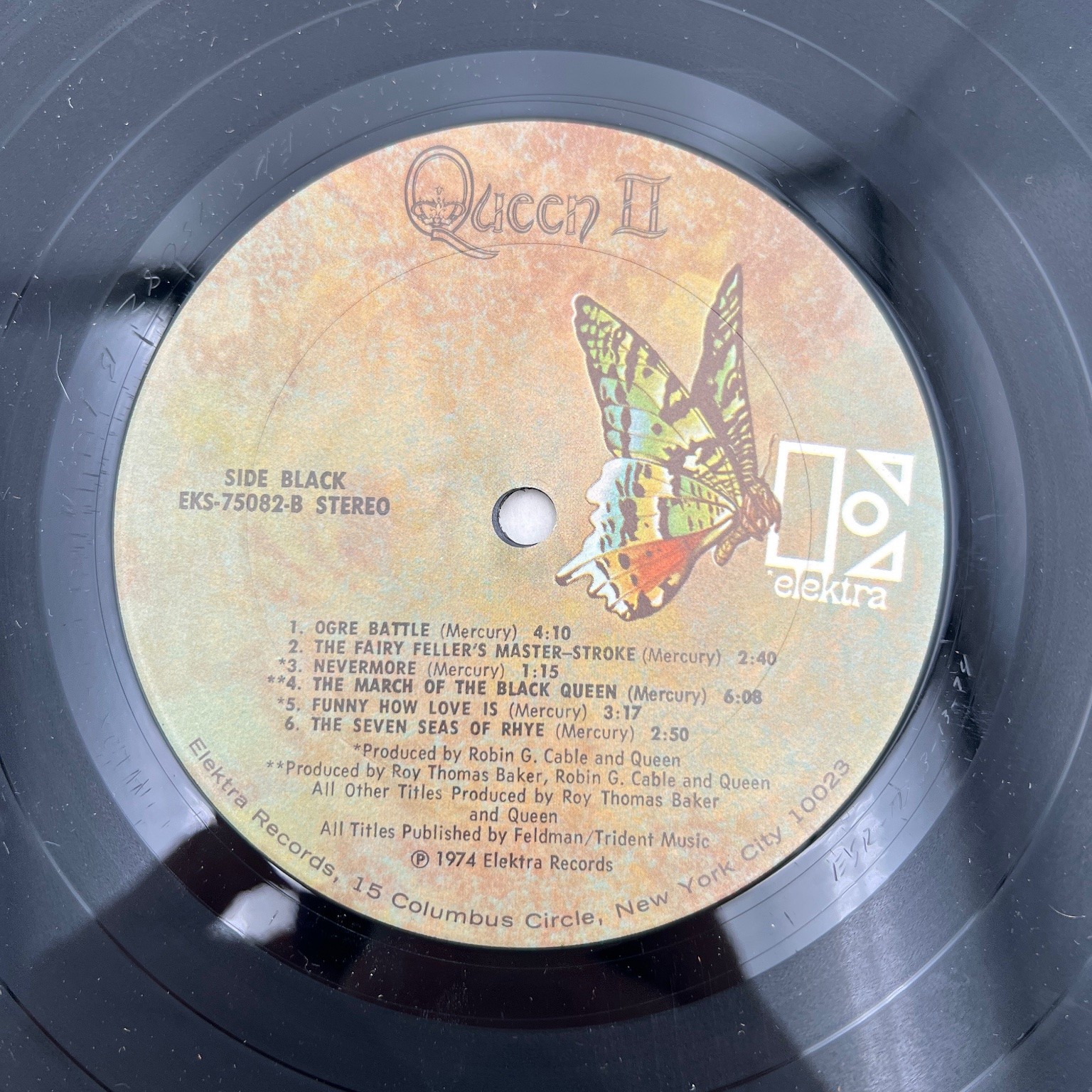 Queen – Queen II LP Record 1974 Elektra Rock 33 RPM US Press