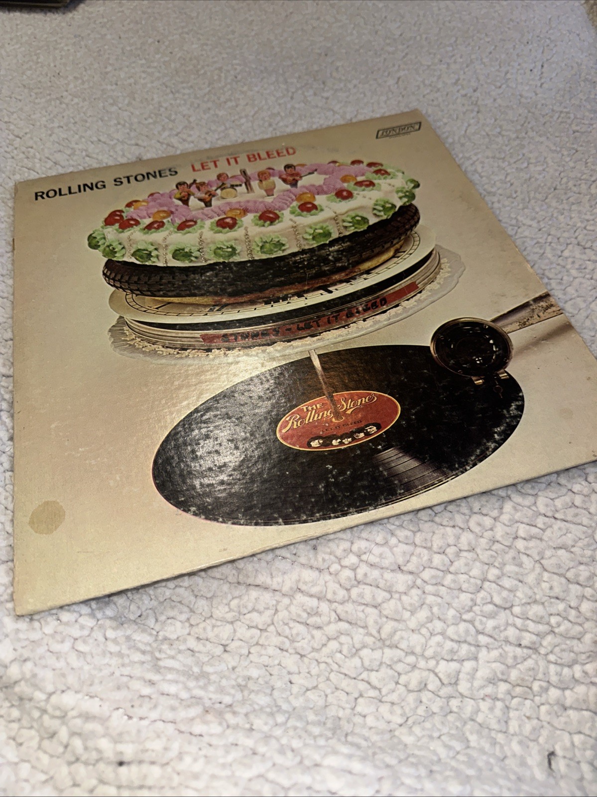 Let It Bleed by Rolling Stones Vinyl LP, (1969) London Records (NPS-4) Pink