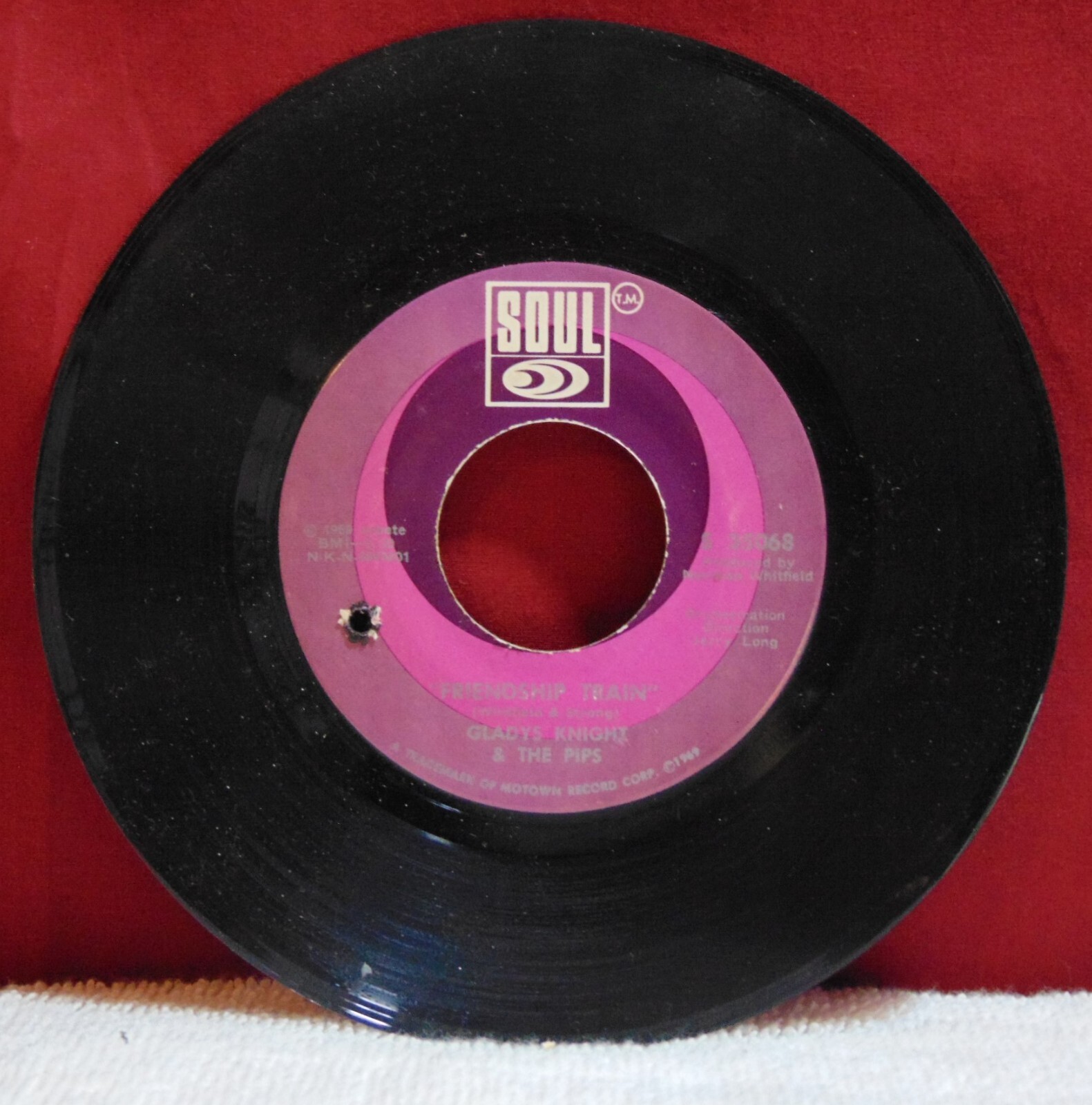 Gladys Knight & The Pips – Friendship Train/Cloud Nine-1969 Soul 7″ 45 Single