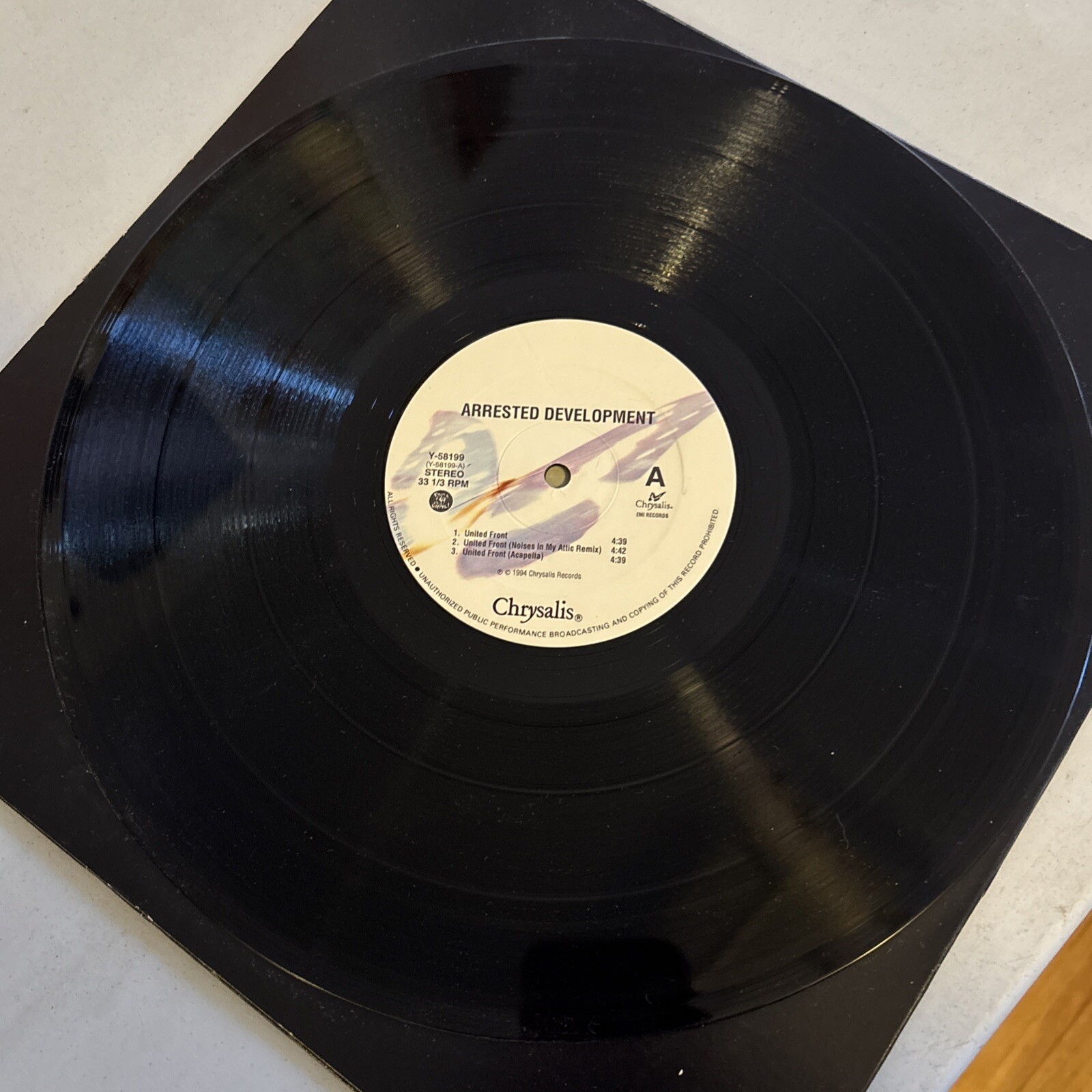 ARRESTED DEVELOPMENT – UNITED FRONT / SOUTHERN FRIED FUNK 12″ SINGLE 5 Mixes VG+