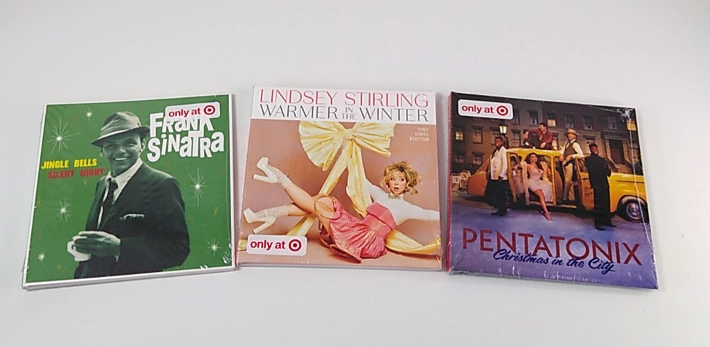Frank Sinatra Lindsey Stirling Pentatonix 4″ Mini Vinyl Christmas Target Exc New