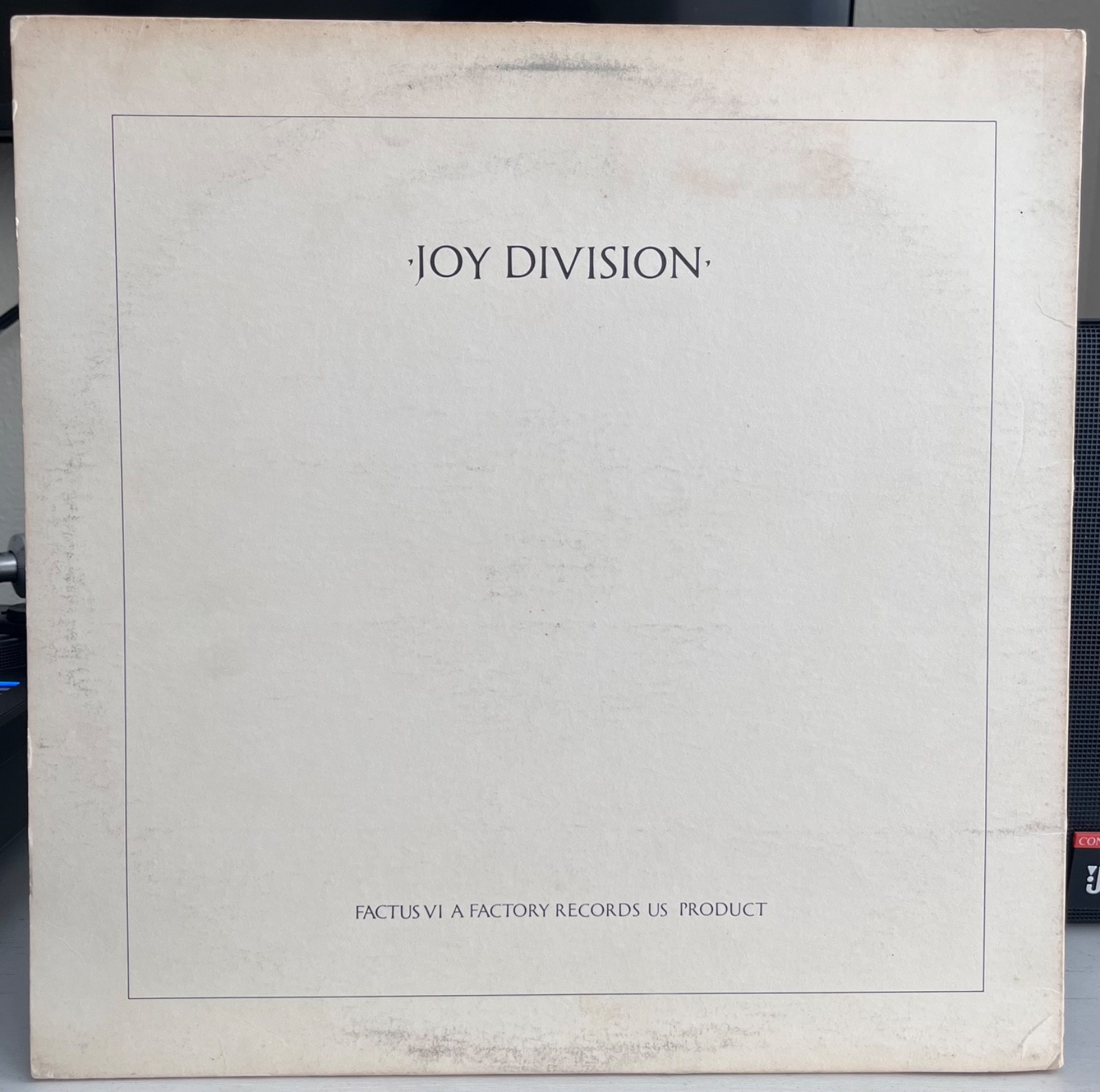 READ! Joy Division Closer Vinyl Record 1981 1st Press US LP Brown Translucent