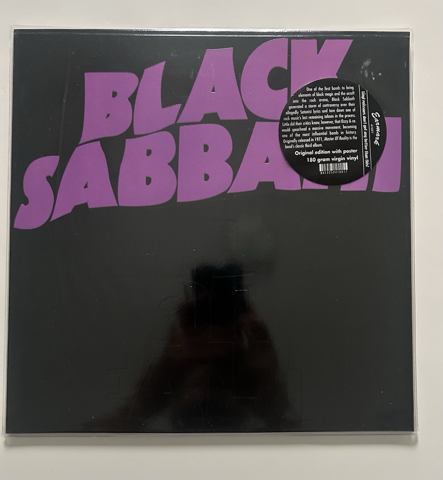 Black Sabbath Master Of Reality 2003 Italian Edition Earmark 180 G Vinyl Record