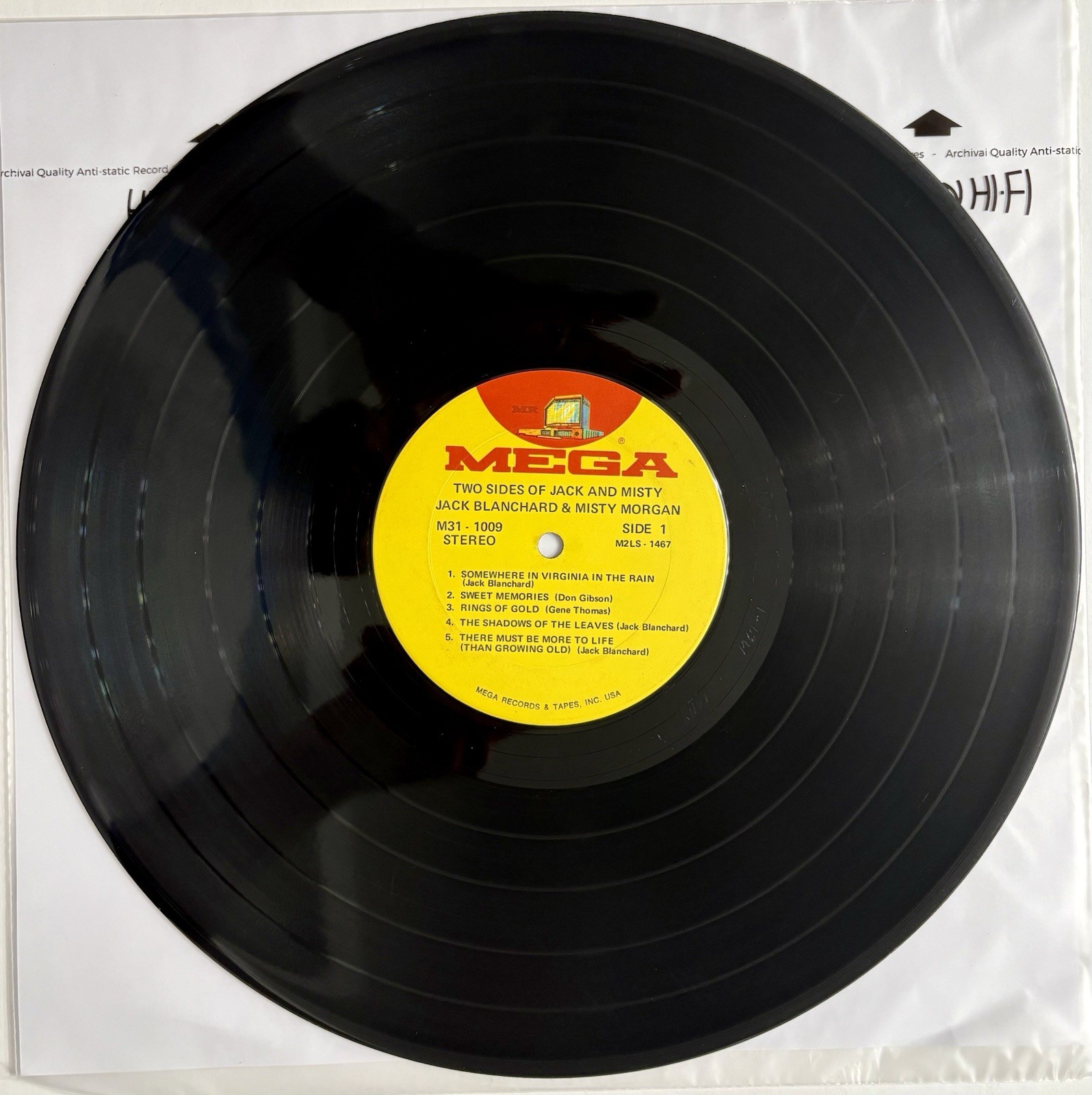 Jack Blanchard & Misty Morgan – Two Sides Of – Vinyl LP Shrink Ultrasonic Clean