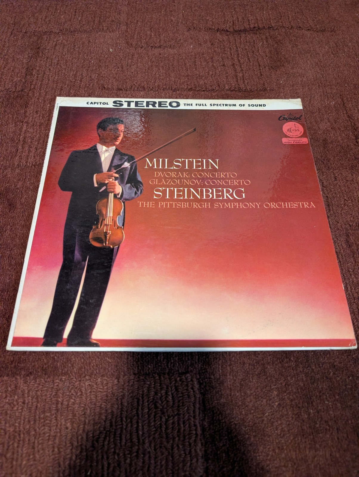 Milstein Steinberg Violin Concertos SP-8382 OG US 1958 Capitol Stereo EX/VG++