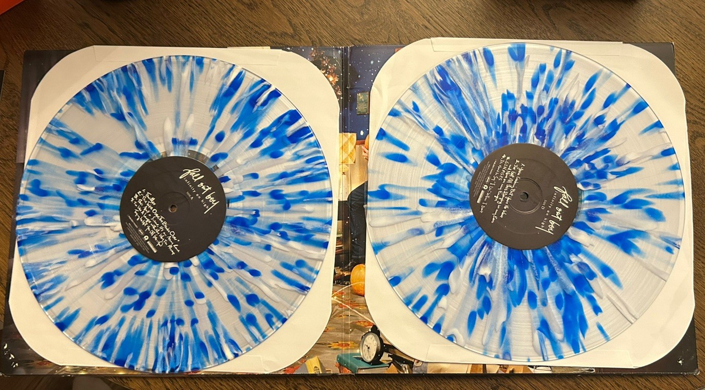 Fall Out Boy Infinity On High 2xLP Ltd Ed 2014 Hot Topic 2nd Press Splatter
