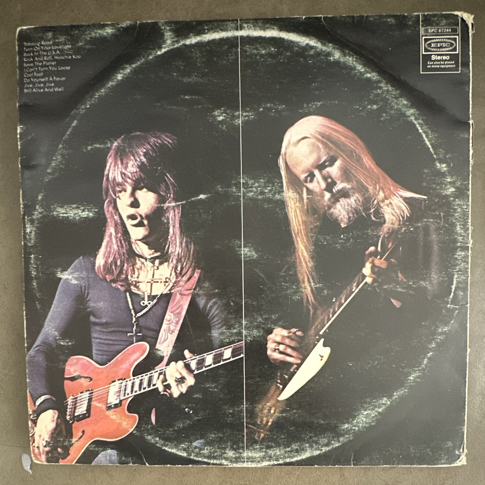 Edgar Winter’s White Trash Roadwork Double LP Vinyl Epic 1972 Rock