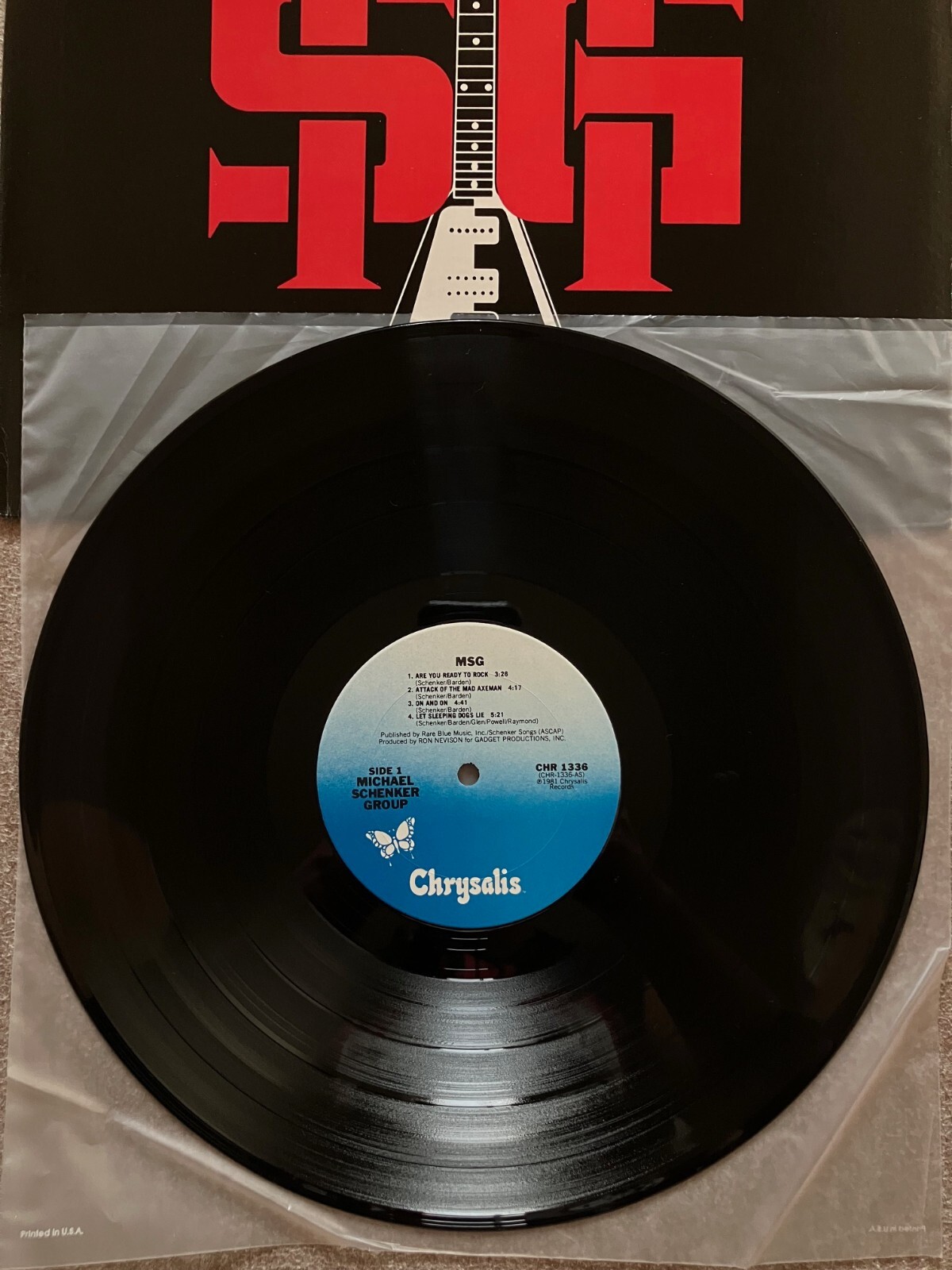 MSG Michael Schenker Group / MSG , 1981 Chrysalis CHR1336 LP JAPAN M Vinyl 美品