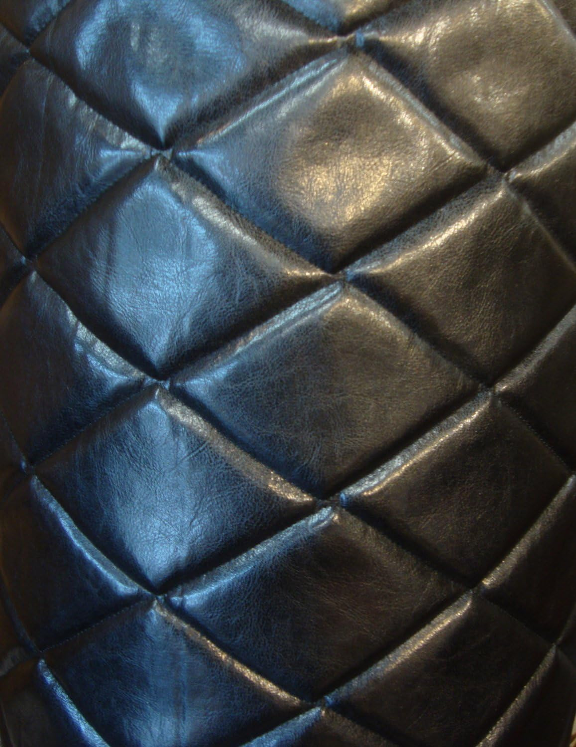 Upholstery Vinyl Leather Faux Vinyl Black 6″X4″ Diamond Quilted Vinyl Auto Head