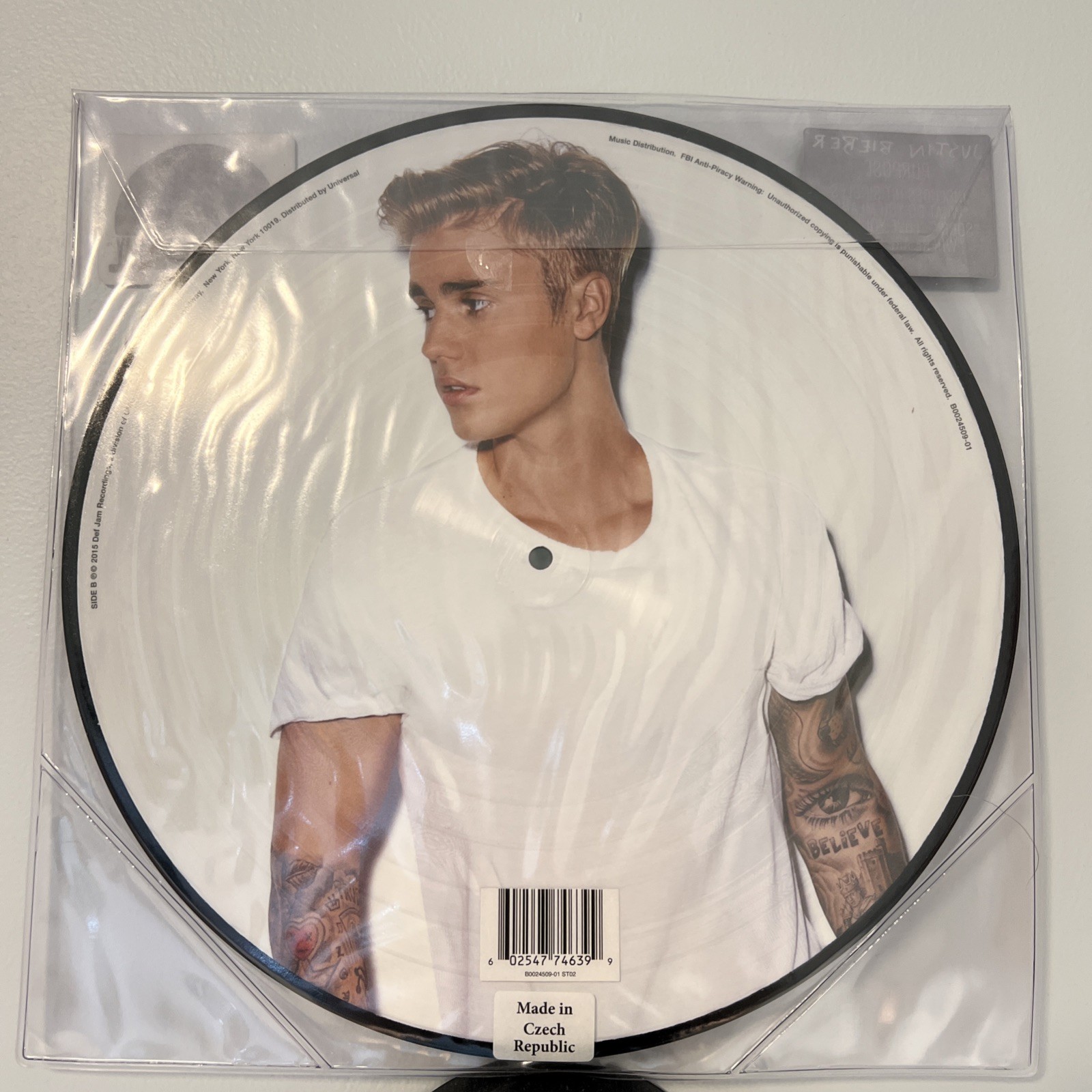 Justin Bieber Purpose RSD 2016 Picture Disc Vinyl LP NEW OPEN
