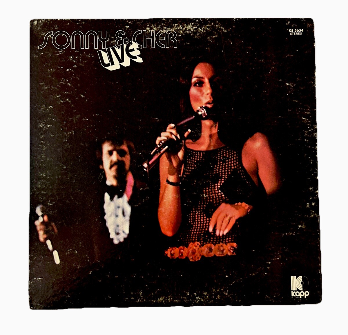 SONNY & CHER Live Vinyl Record LP 1971 Gatefold Kapp KS-3654 Pop Rock N Roll