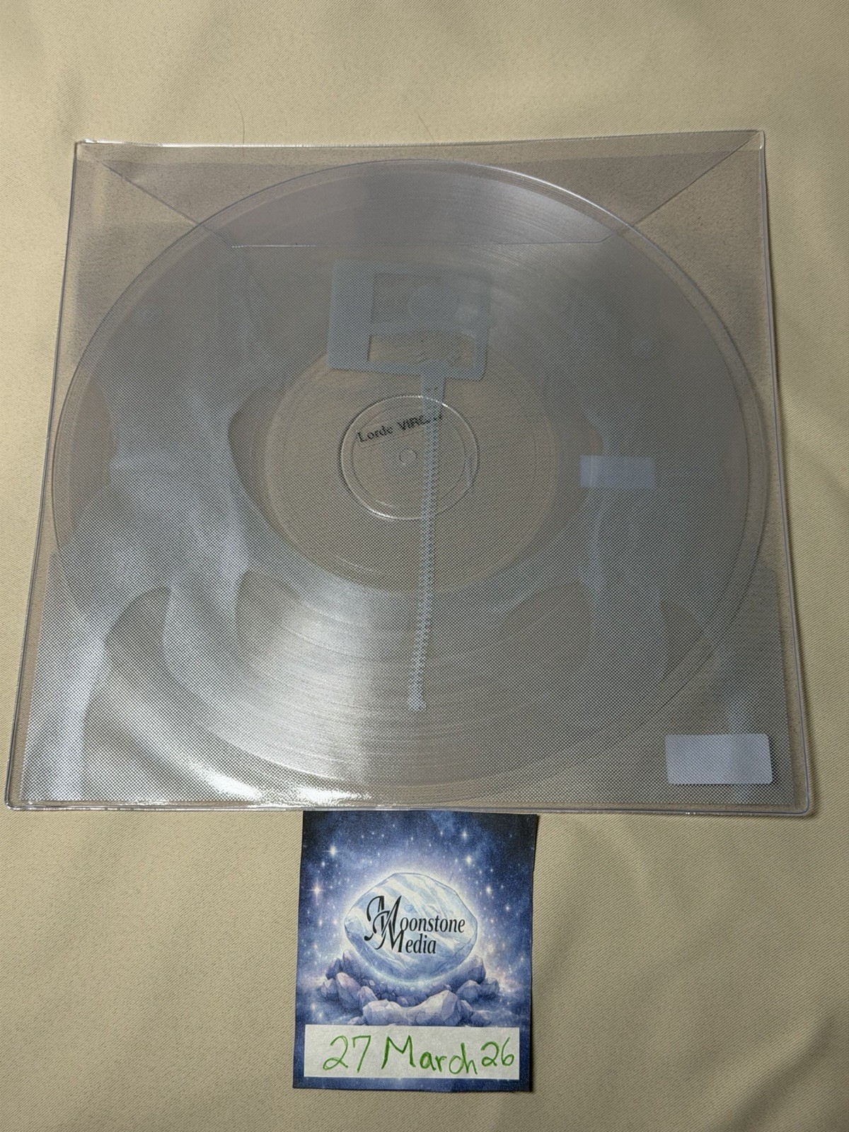 Lorde Virgin Full Transparency Limited Edition Vinyl LP Exclusive PVC Sleeve