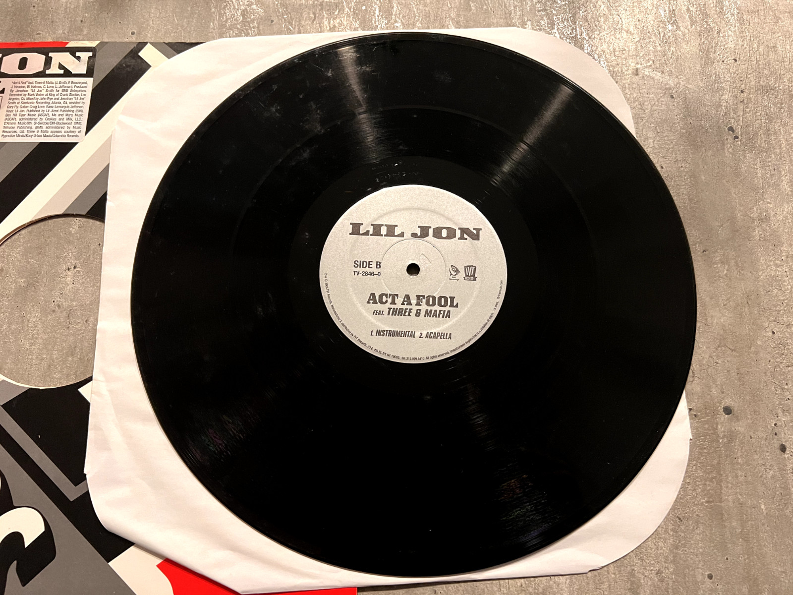 Lil Jon Act a Fool Explicit Lyrics 12″ Vinyl record VG+ W/ Three 6 Mafia