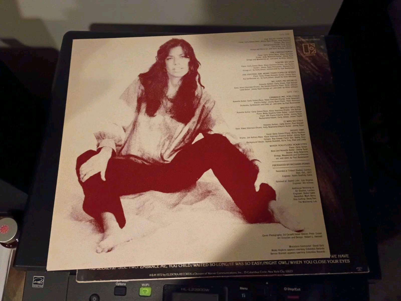 CARLY SIMON No Secrets Viny; LP 1972 Elektra EKS-75049 POP ROCK