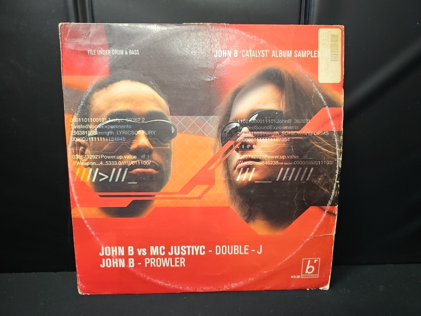 John B vs Mc Justiyc Double L / Prowler 12” Jungle Drum & Bass 1999 Vinyl Record