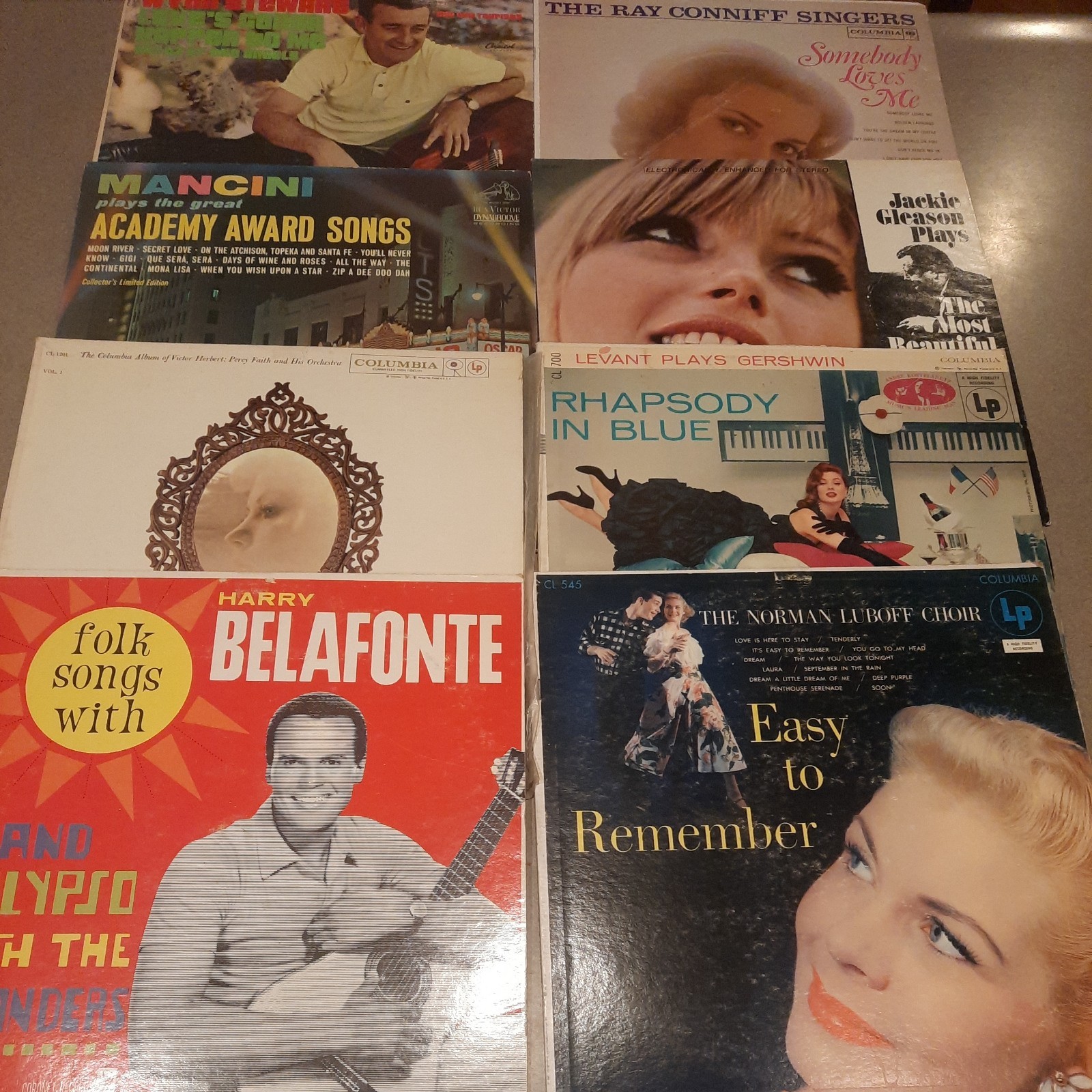 Mixed Vinyl Lot of 12 Assorted Folk, Easy Listening, Rhapsody