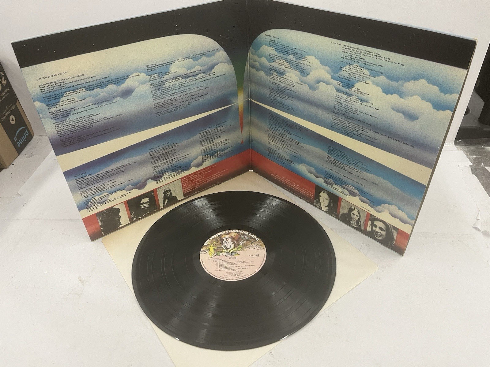 Genesis- Foxtrot LP 1972 Red Spine Text