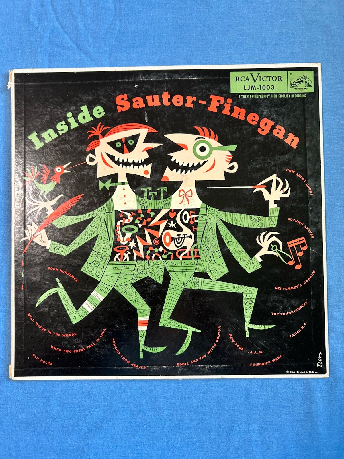INSIDE SAUTER-FINEGAN 1954 Vinyl LP Album LJM-1003 Gatefold Jim Flora Art Cover
