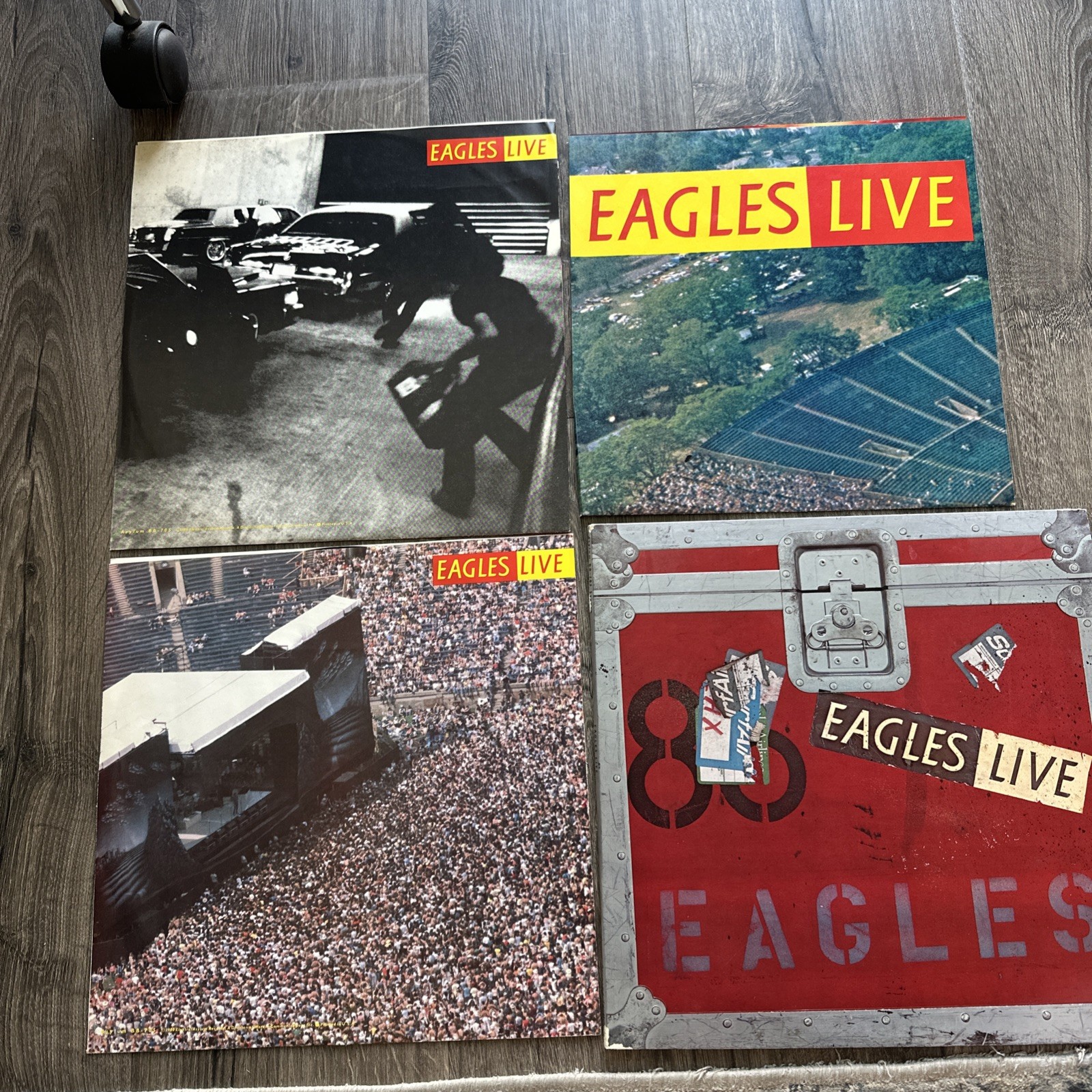 The Eagles Live 1980 Vinyl – Two Record Set – BB-705 – Original Sleeves & Poster
