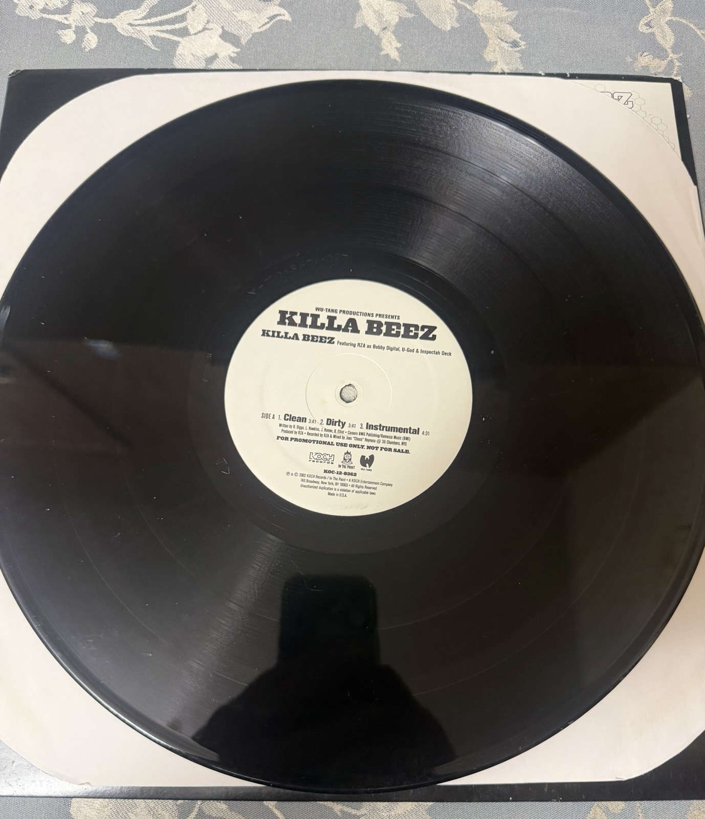 Rare – Killa Beez- Wu Tang Clan – RZA – Dow Rae Wu – Vinyl- Promo Single – 2002