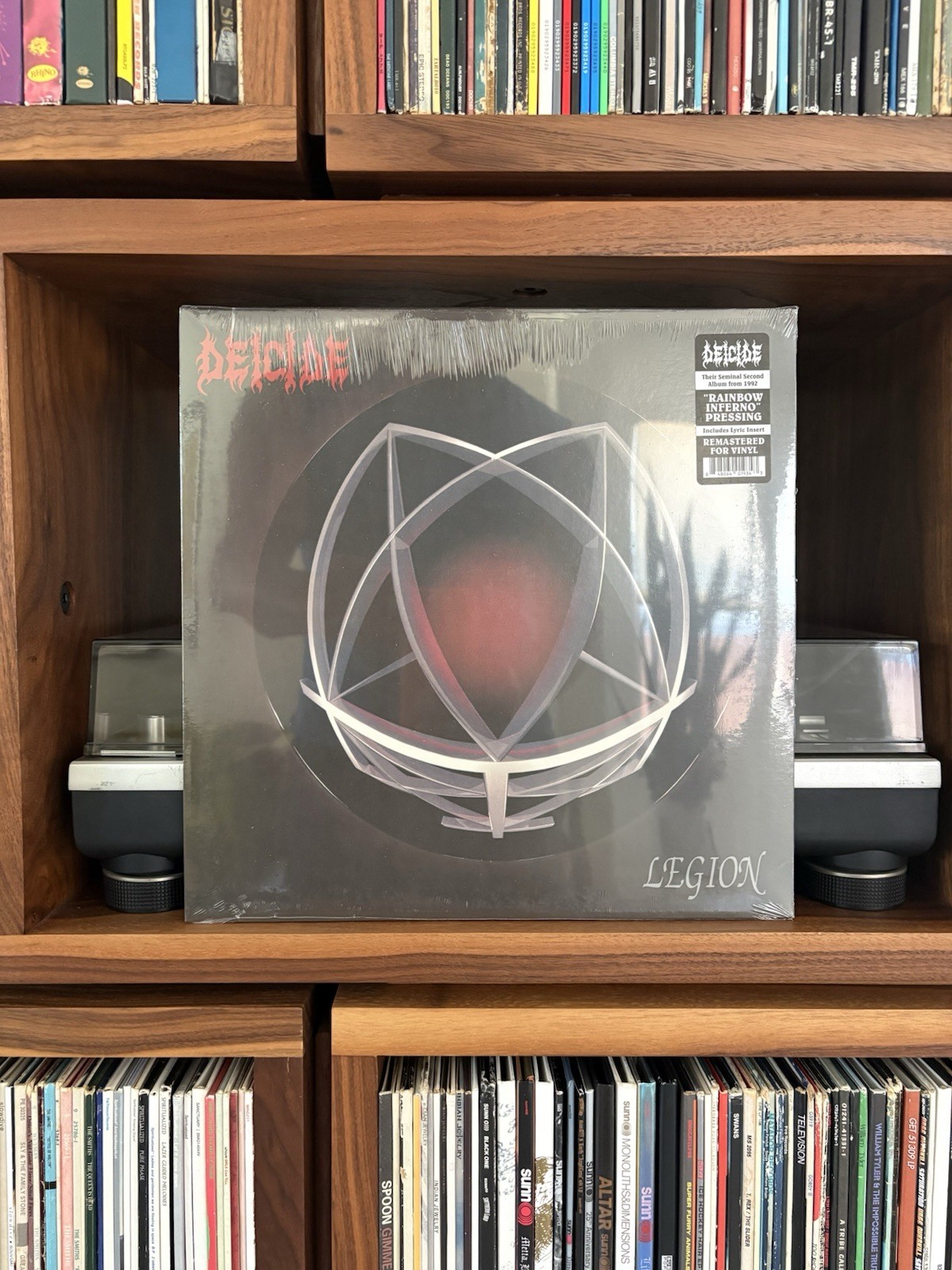 Deicide LP Legion Rainbow Inferno Colored Vinyl Record New Sealed Remastered