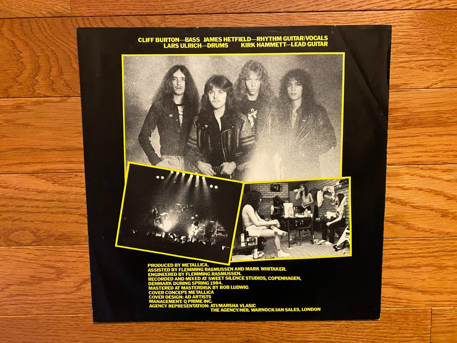 Metallica – Ride the Lightning LP Elektra 1984 Pressing w/ Inner Masterdisk