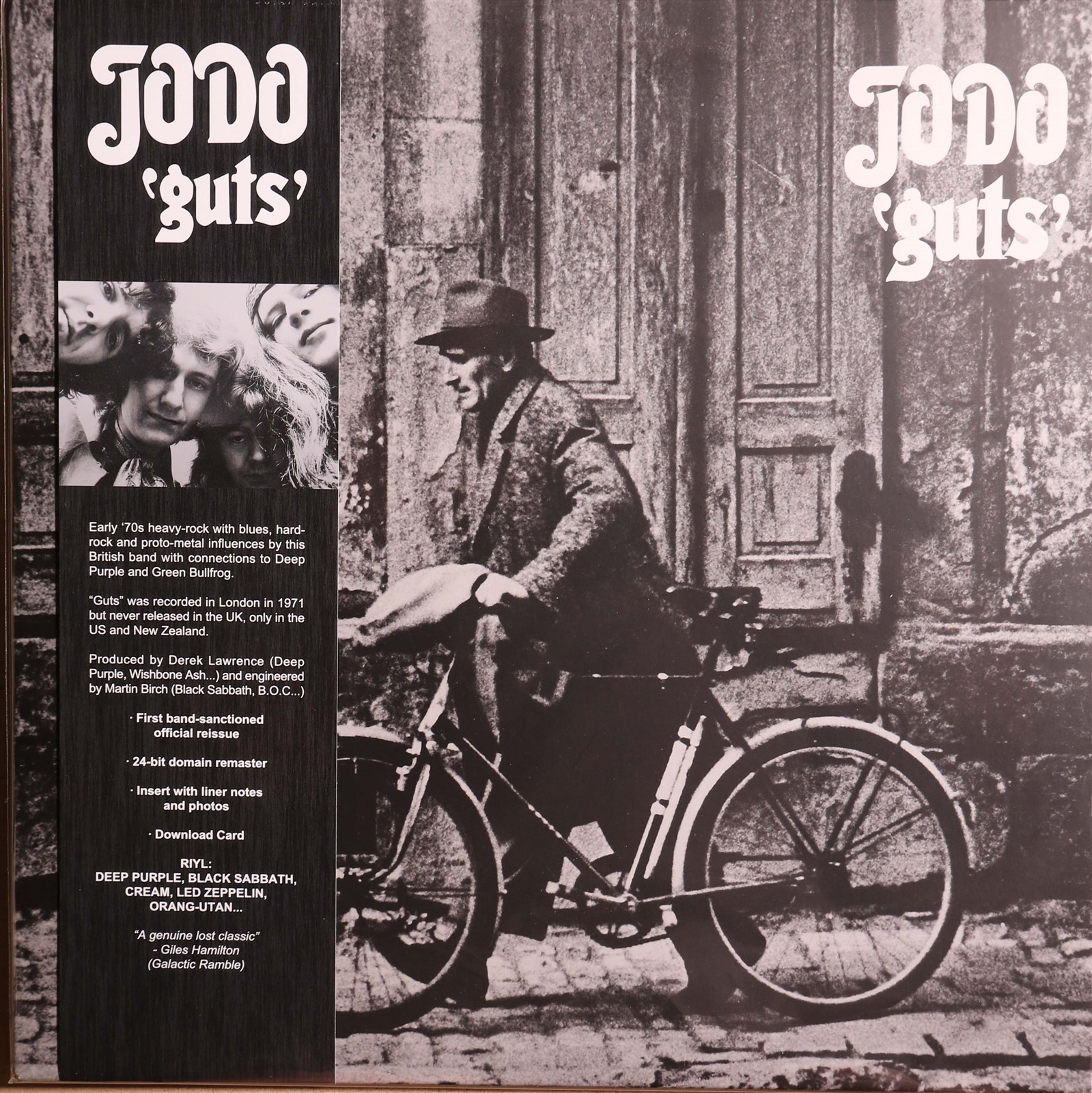 Jodo-Guts UK hard rock psych reissue lp with download card