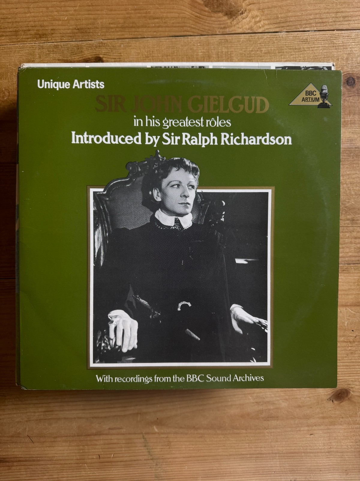 John Gielgud, Ralph Richardson – His Greatest Roles – 1979 spoken word Vinyl LP