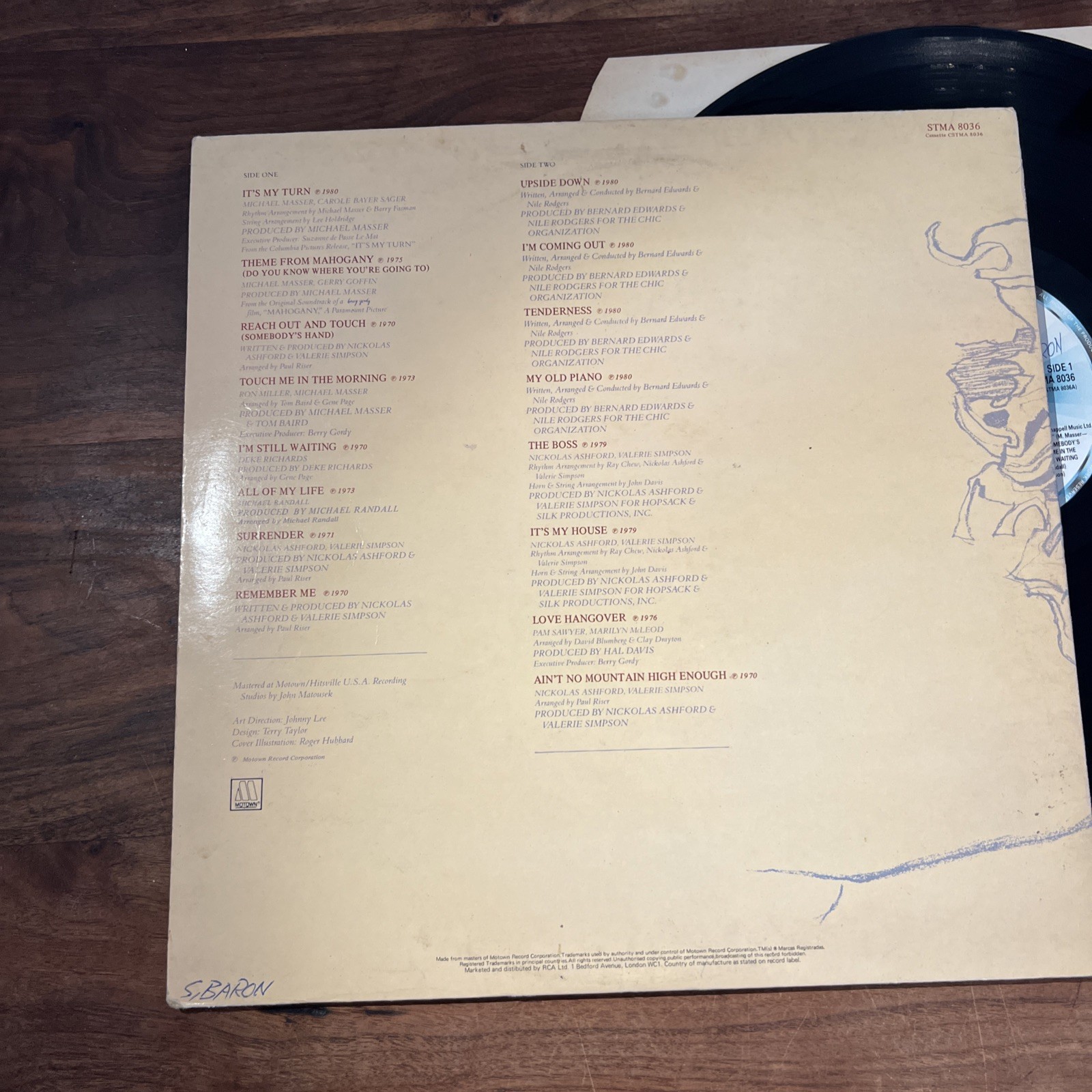 Diana Ross – All The Great Hits 1981 LP Motown – STMA 8036 Funk Soul
