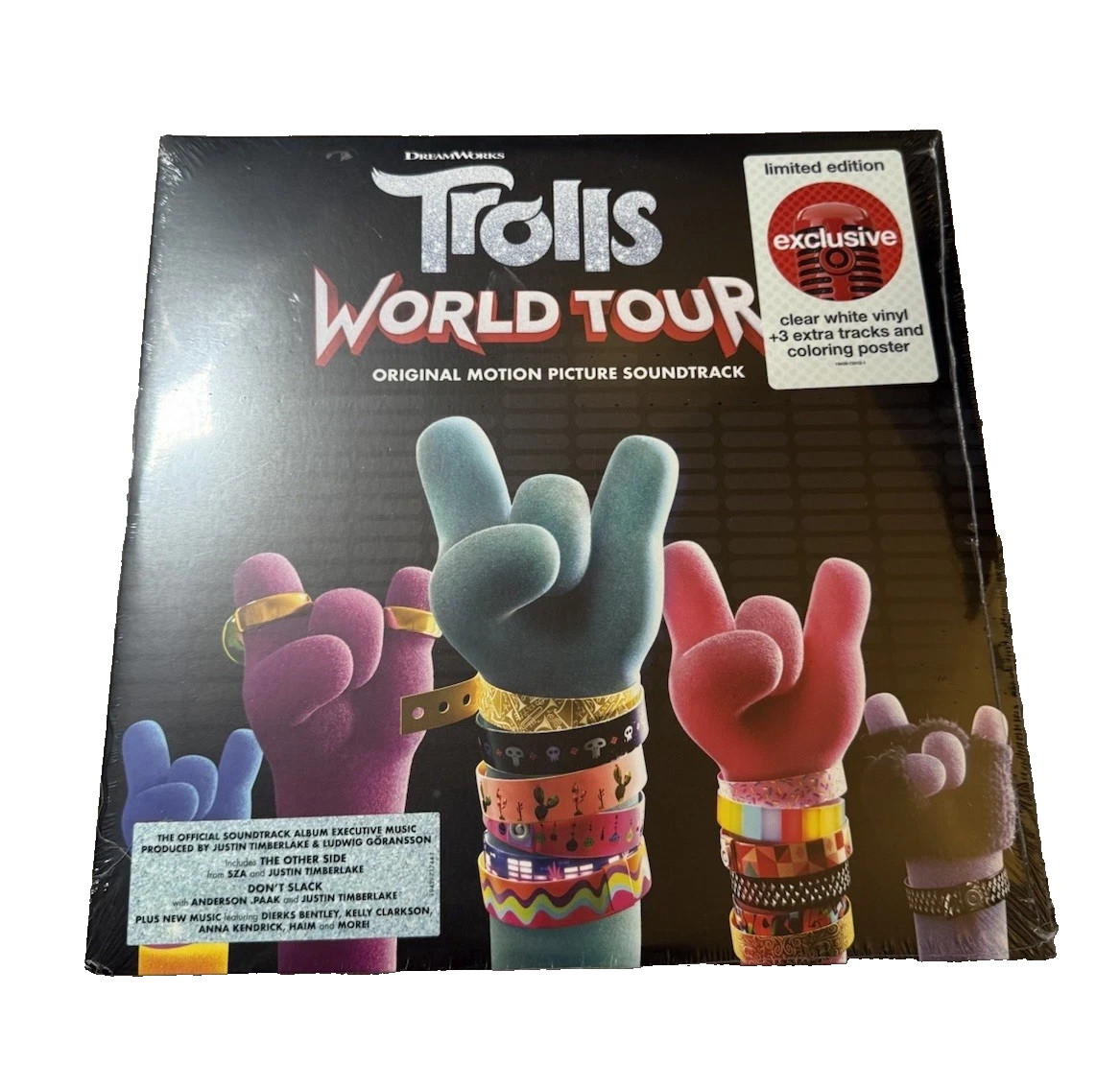 Trolls World Tour Soundtrack (SEE DETAILS) Clear White Vinyl LP Record NEW