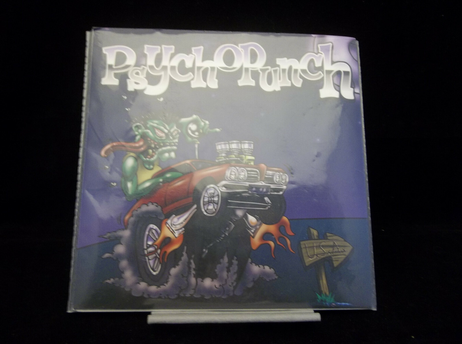 Windfall Psychopunch Split 7″ 2004 Blue Vinyl 78RPM Record Single