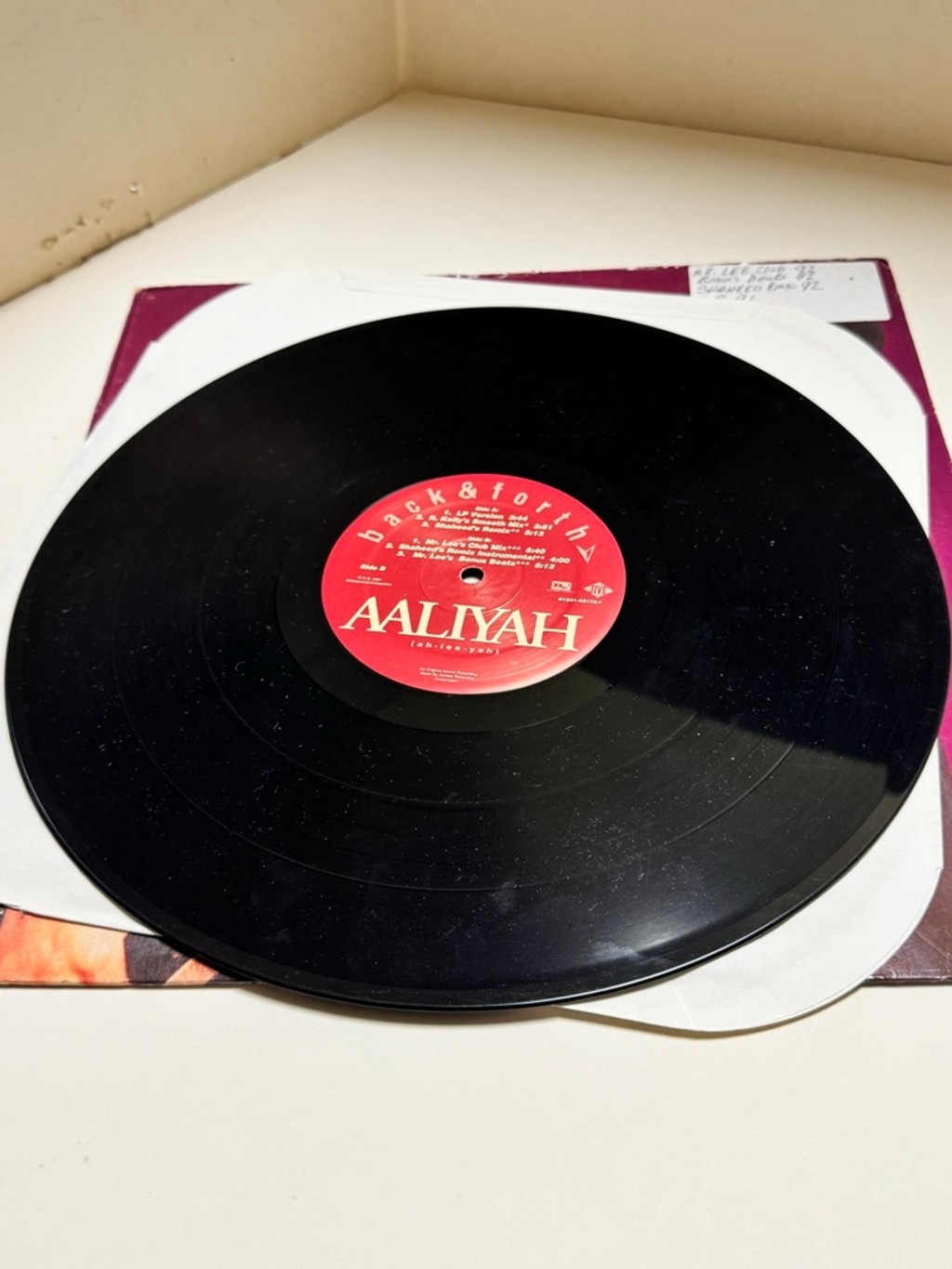 Aaliyah / Back & Forth Original 12″ Single (1994 JIve) R.Kelly