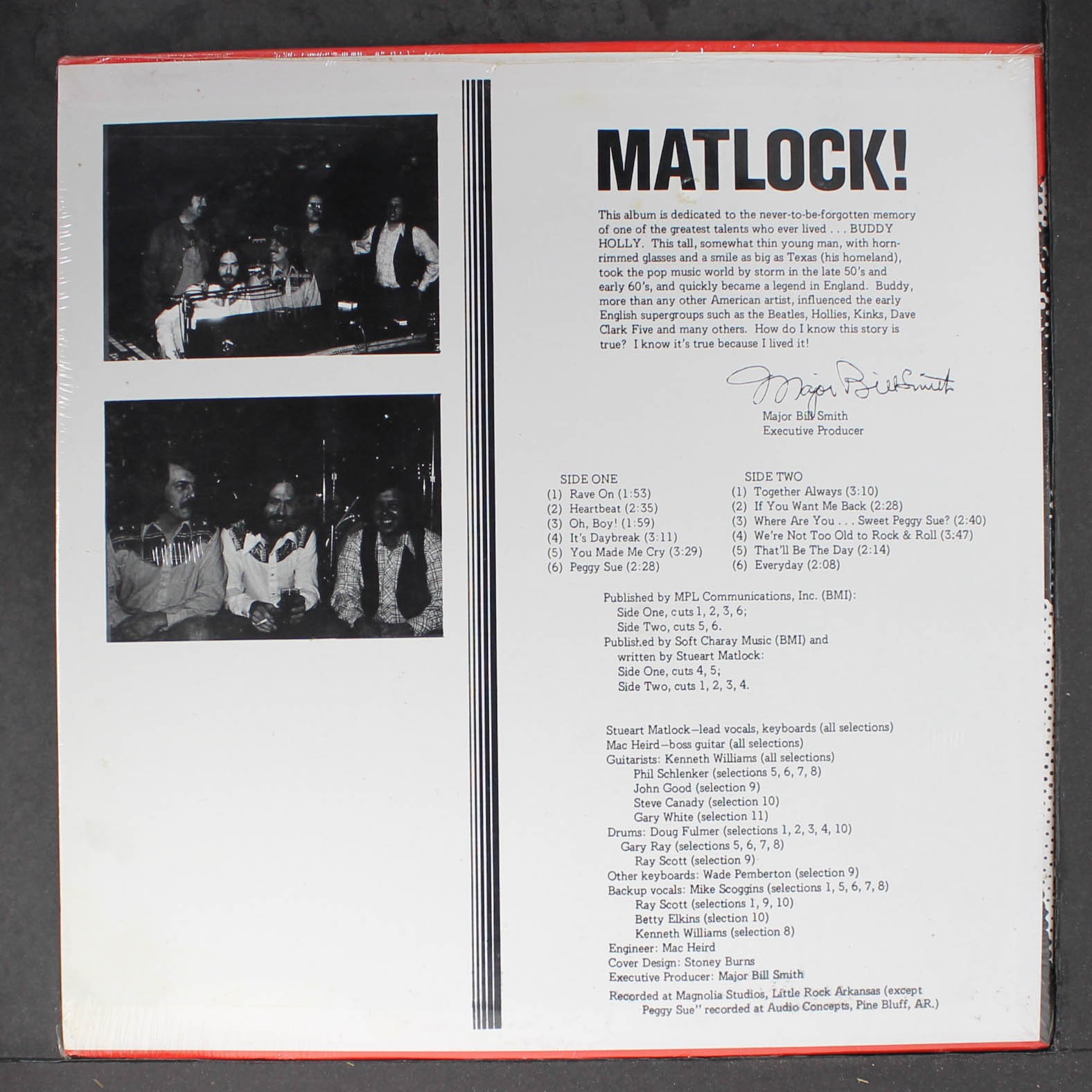 MATLOCK: a salute to buddy from matlock LE CAM 12″ LP 33 RPM Sealed