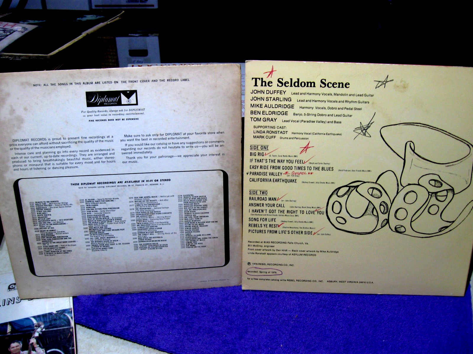 Classic Bluegrass Vinyl LP Lot BILL MONROE Doc & Merle WATSON Seldom Scene