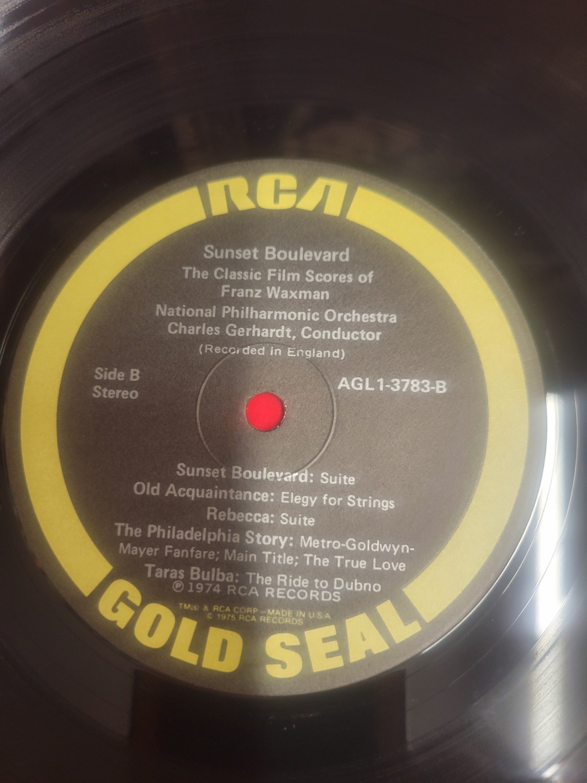 SUNSET BOULEVARD CLASSIC FILM SCORES OF FRANZ WAXMAN ULTRASONIC CLEAN VG+