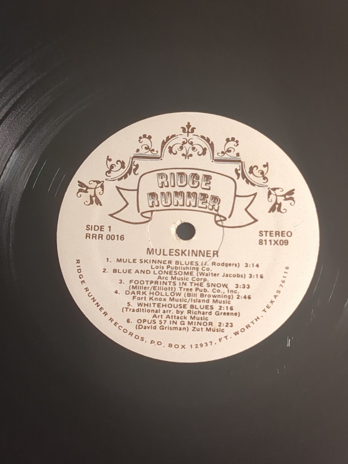 Muleskinner – Muleskinner (Vinyl LP, 1978 Reissue, Ridge Runner) RRR 0016 EX