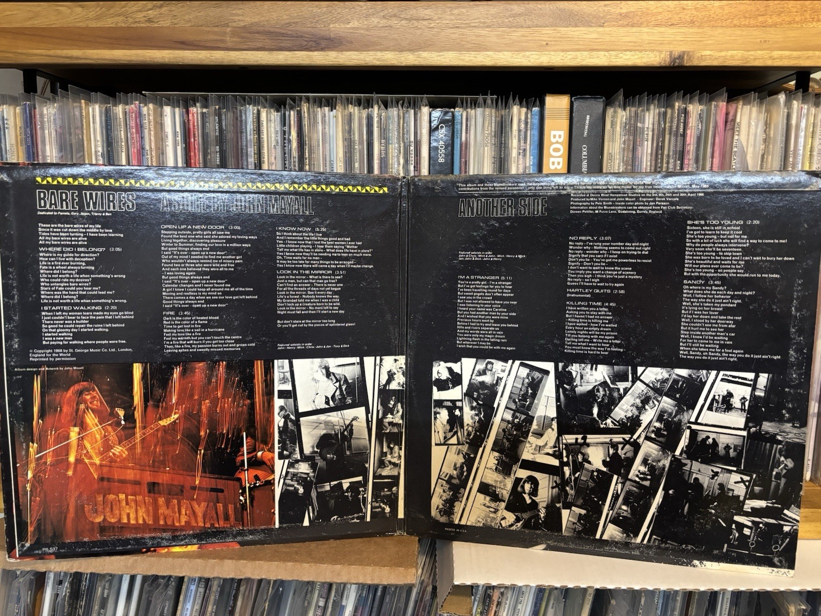 John Mayall Bare Wires London LP Stereo 12″ Vinyl Record Blues Rock