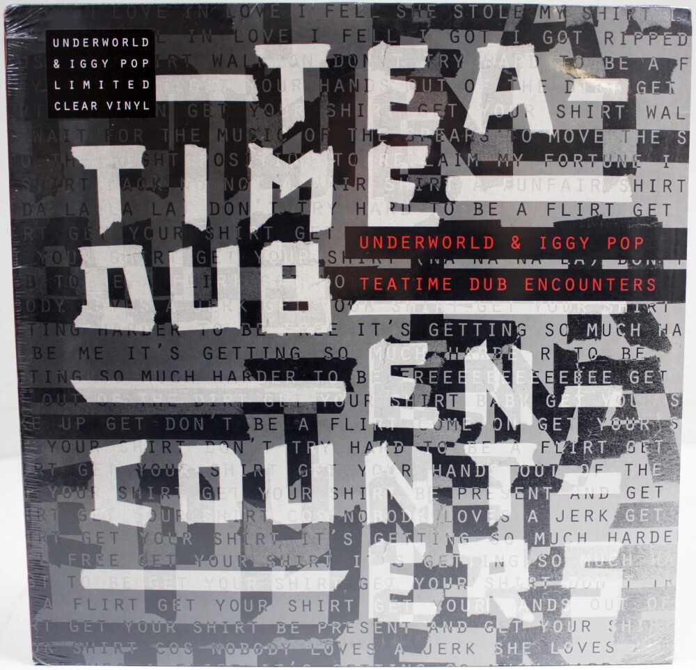 Underworld & Iggy Pop – Teatime Dub Encounters (Record, 2018) Ltd Ed Clear Vinyl