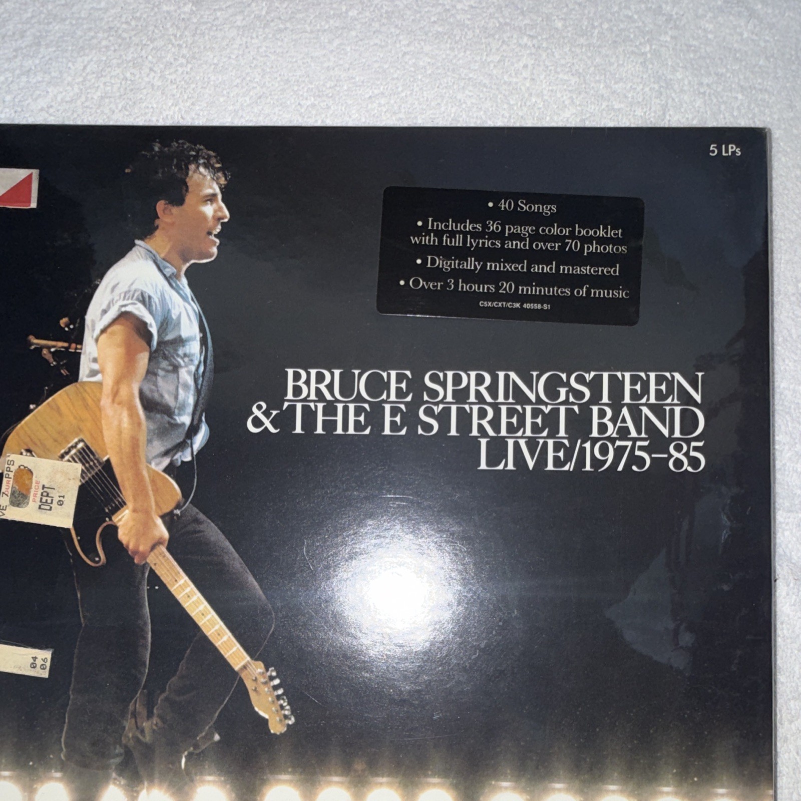 Bruce Springsteen & E Street Band Live/1975-85 5LP Vinyl Box Set Columbia 1986