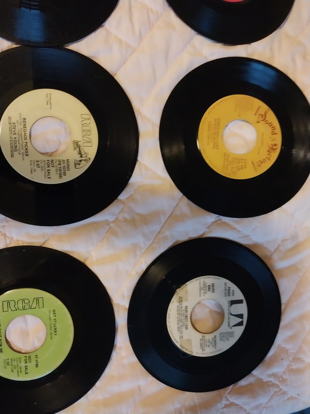 45 vinyl records/ in case/ mostly promotional labels/ most not well known