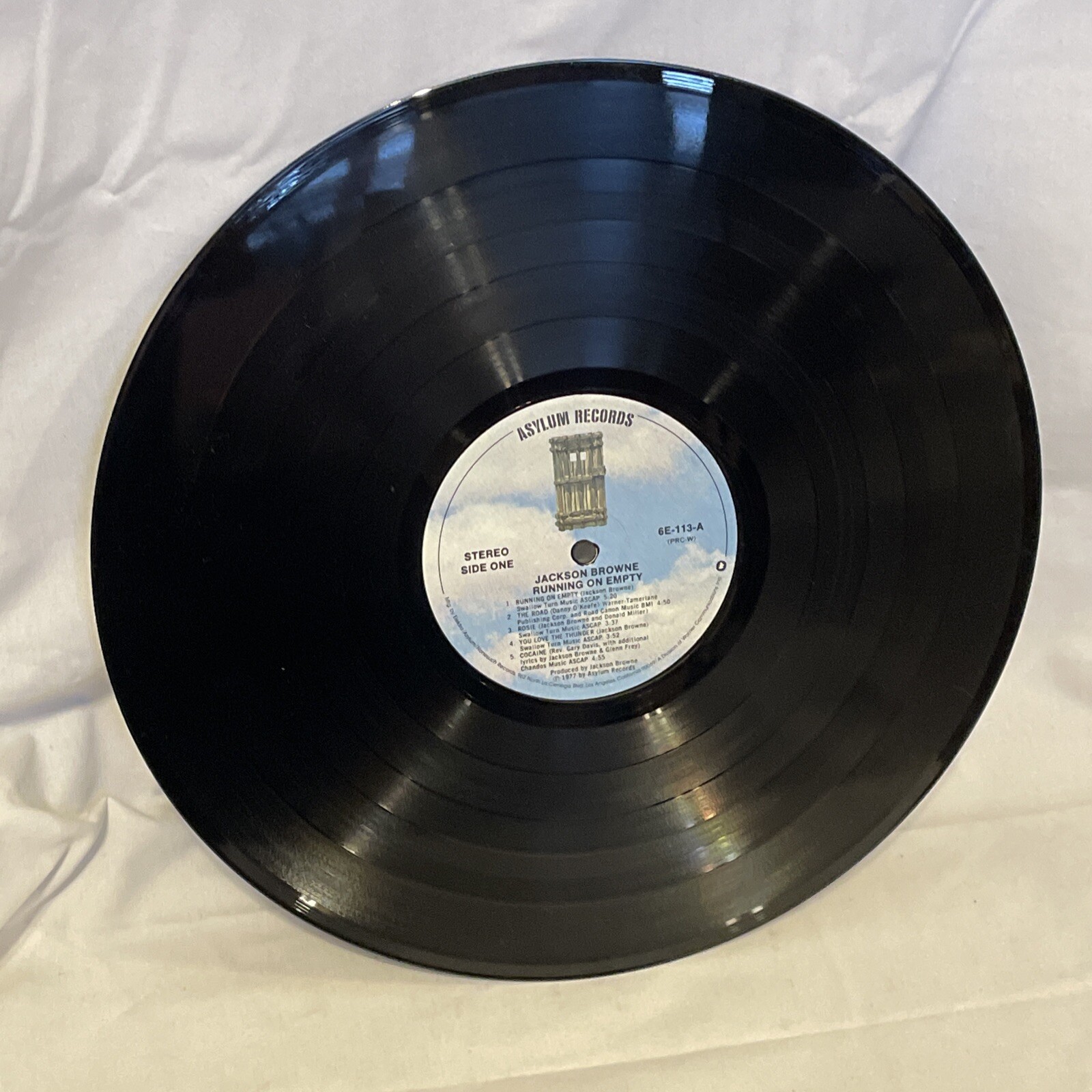 Jackson Browne Running On Empty (Vinyl, 1977) Asylum Records 6E-113 VG+ LP