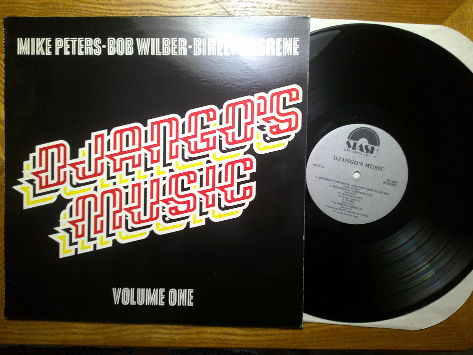 STASH LP RECORD/MIKE PETERS,BOB WILBER,BIRELI LAGRENE/DJANGO’S MUSIC/1985