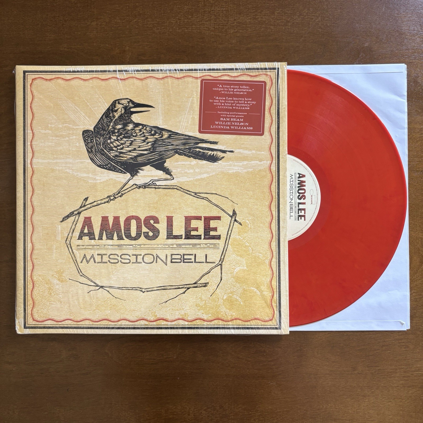 AMOS LEE Mission Bell TANGERINE COLORED VINYL New unplayed Dualtone exclusive